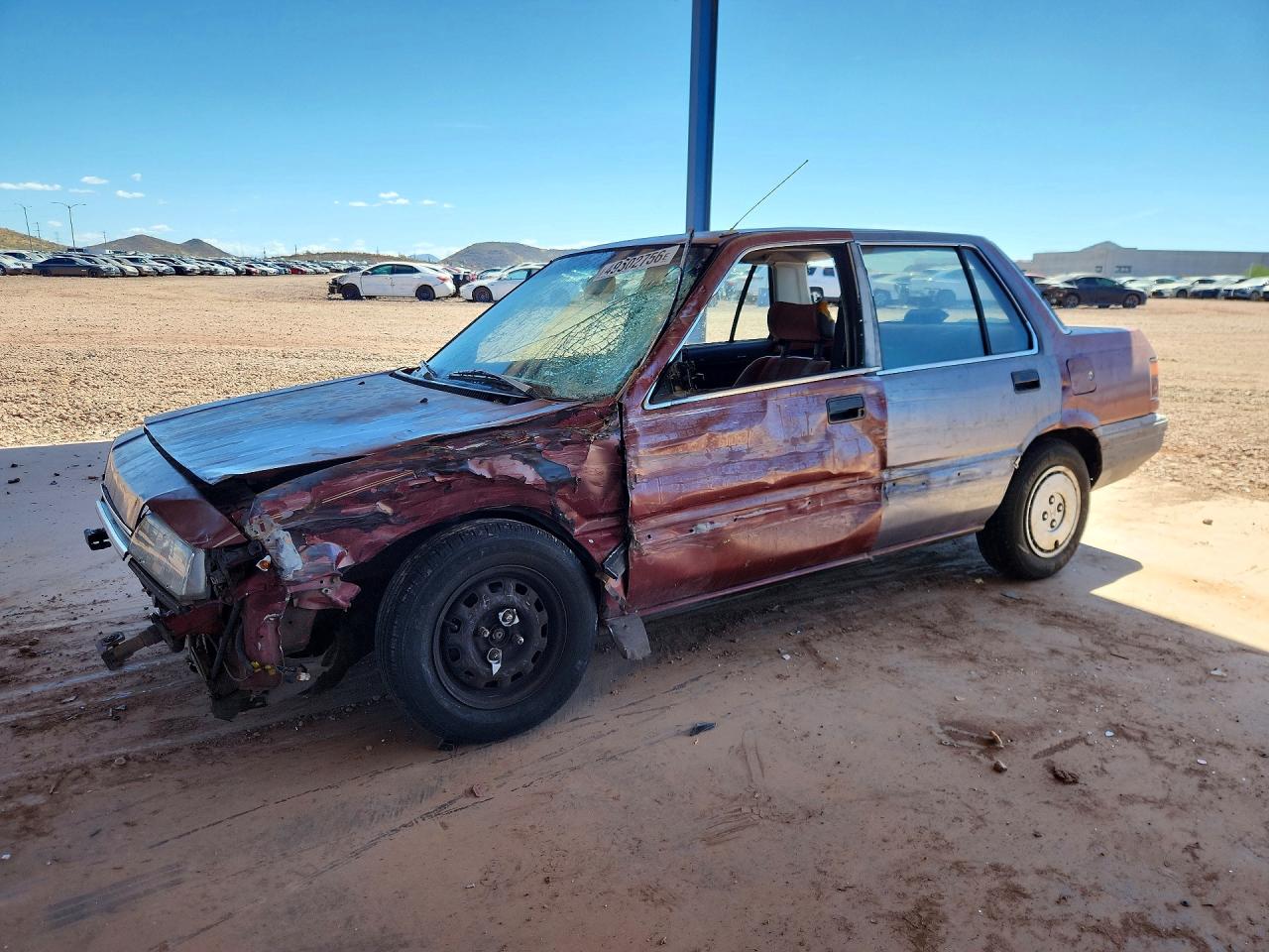 1987 Honda Civic 1.5 Maroon vin: 1HGEC463XHA079240