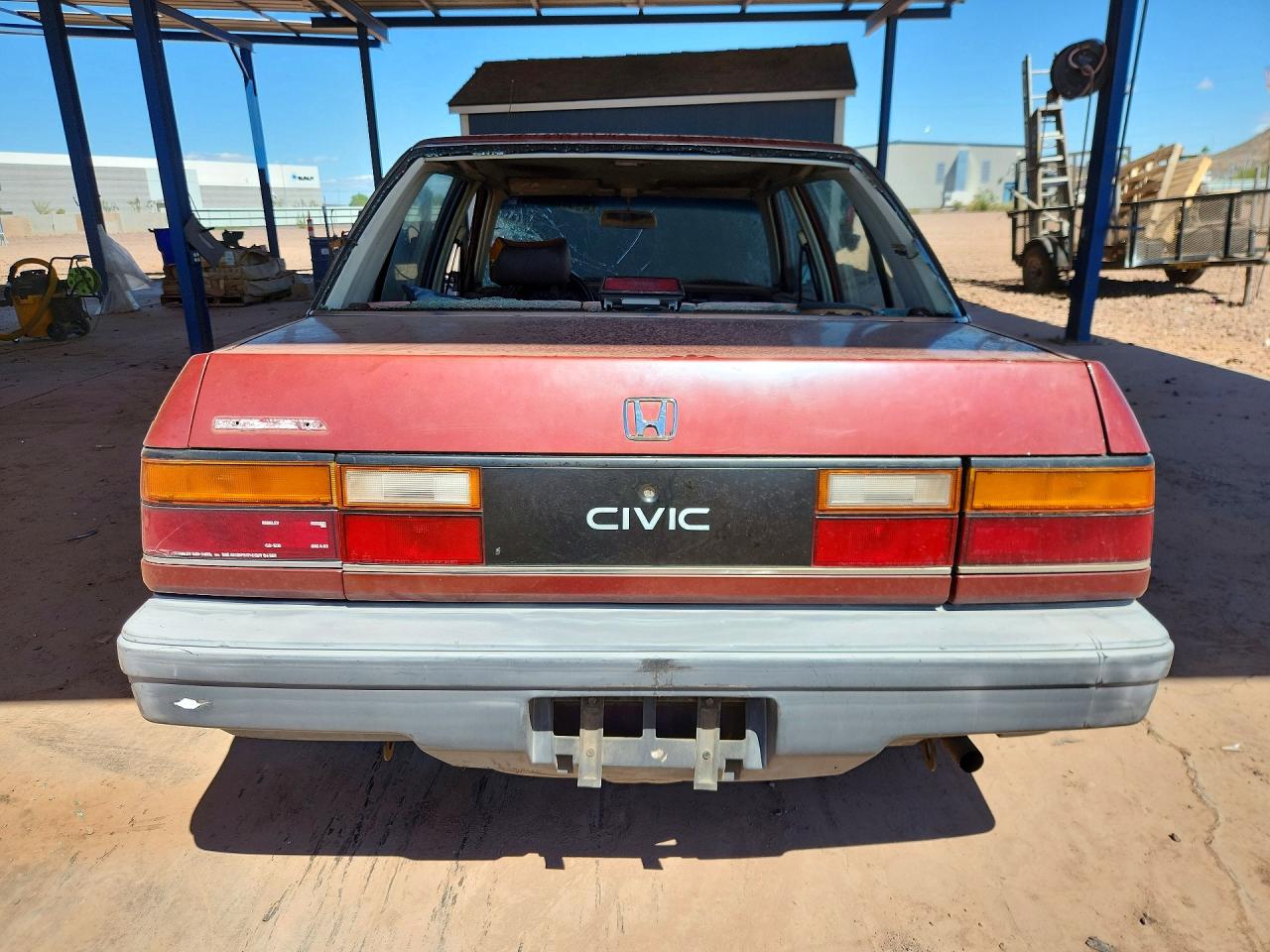 1987 Honda Civic 1.5 Maroon vin: 1HGEC463XHA079240