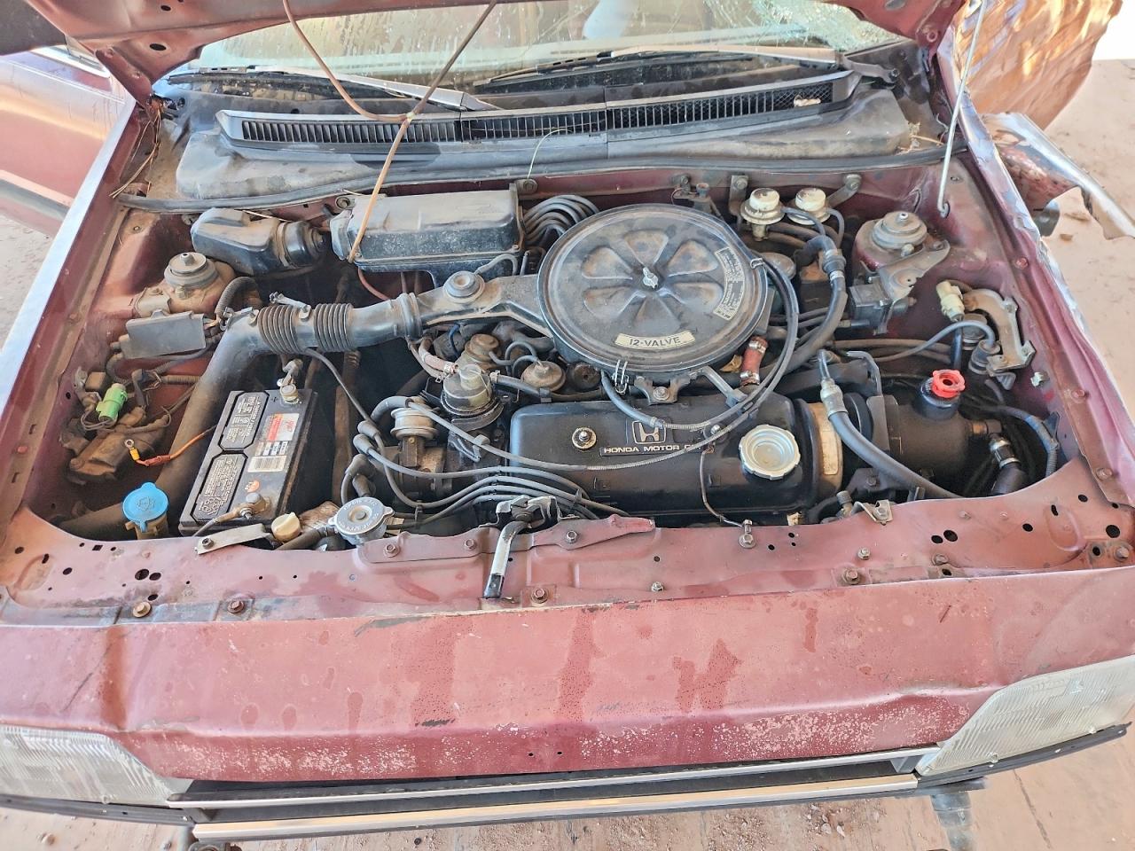 1987 Honda Civic 1.5 Maroon vin: 1HGEC463XHA079240