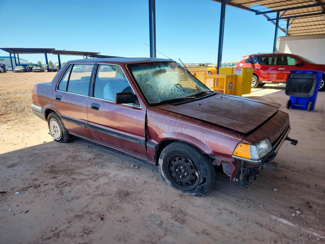 1987 Honda Civic 1.5 Maroon vin: 1HGEC463XHA079240