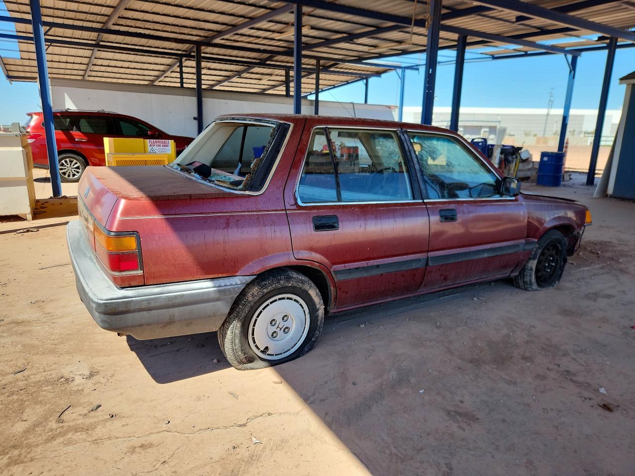 1987 Honda Civic 1.5 Maroon vin: 1HGEC463XHA079240