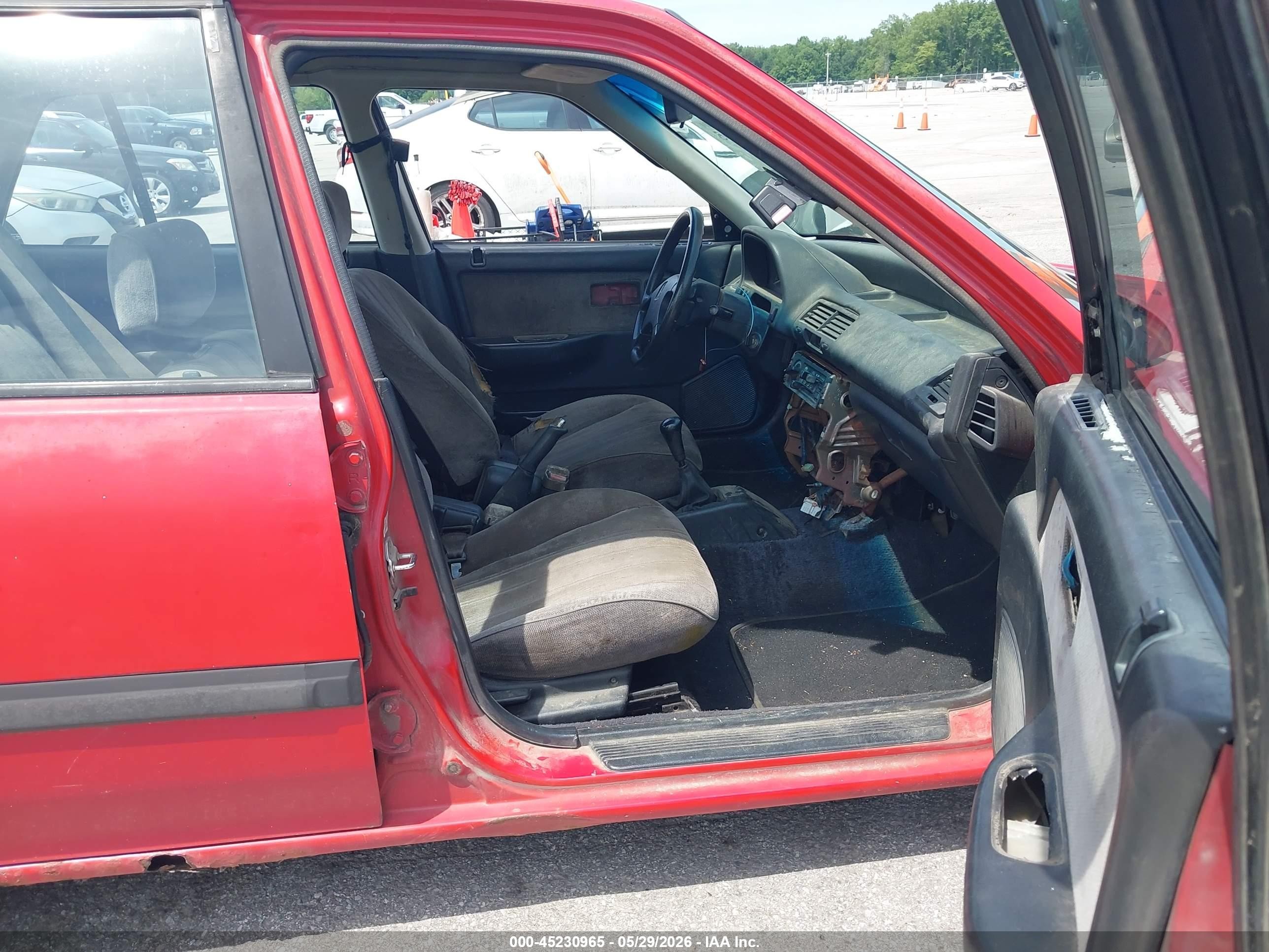 1990 Honda Civic Lx Red vin: 1HGED3556LL007426