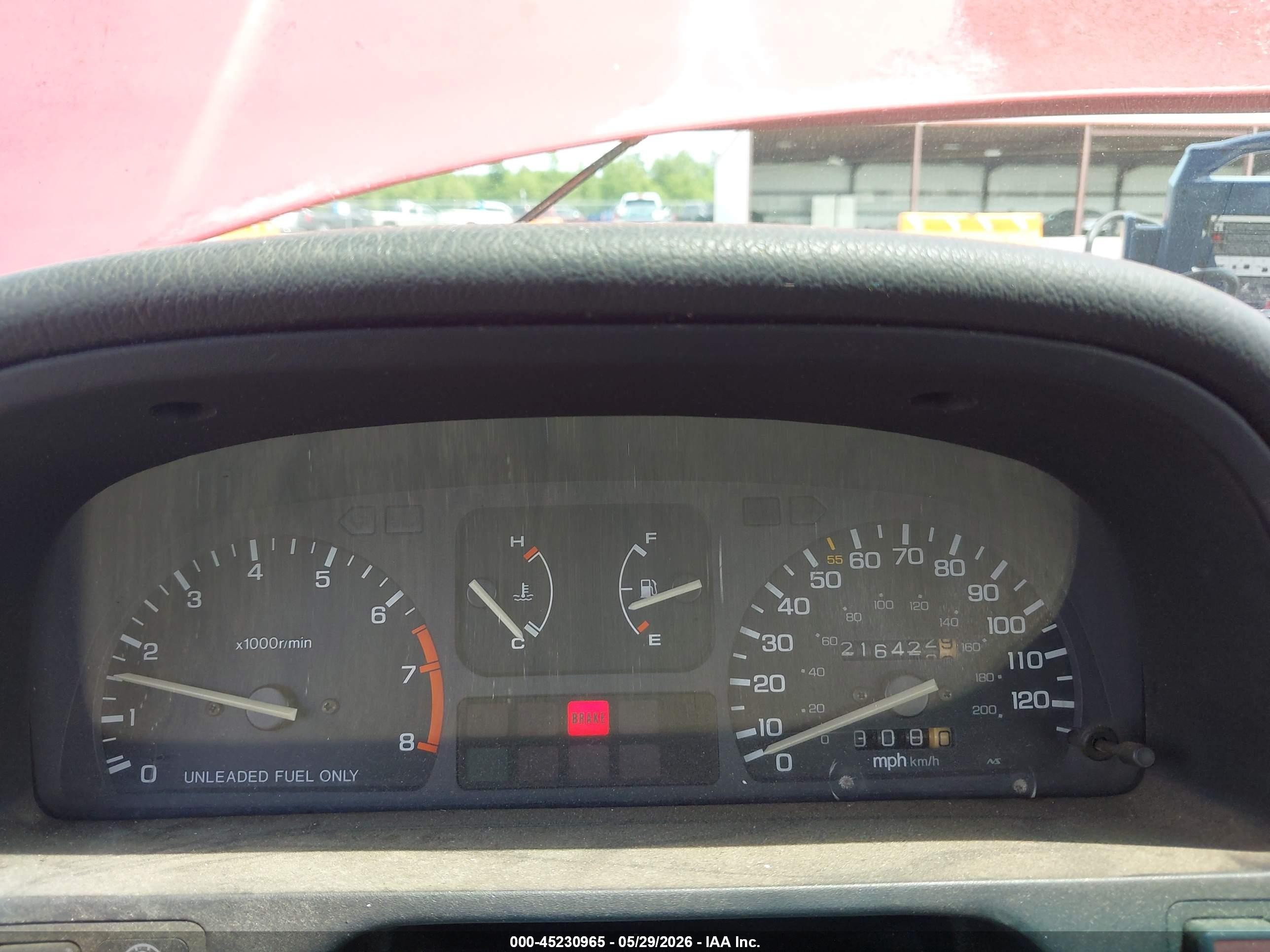 1990 Honda Civic Lx Red vin: 1HGED3556LL007426