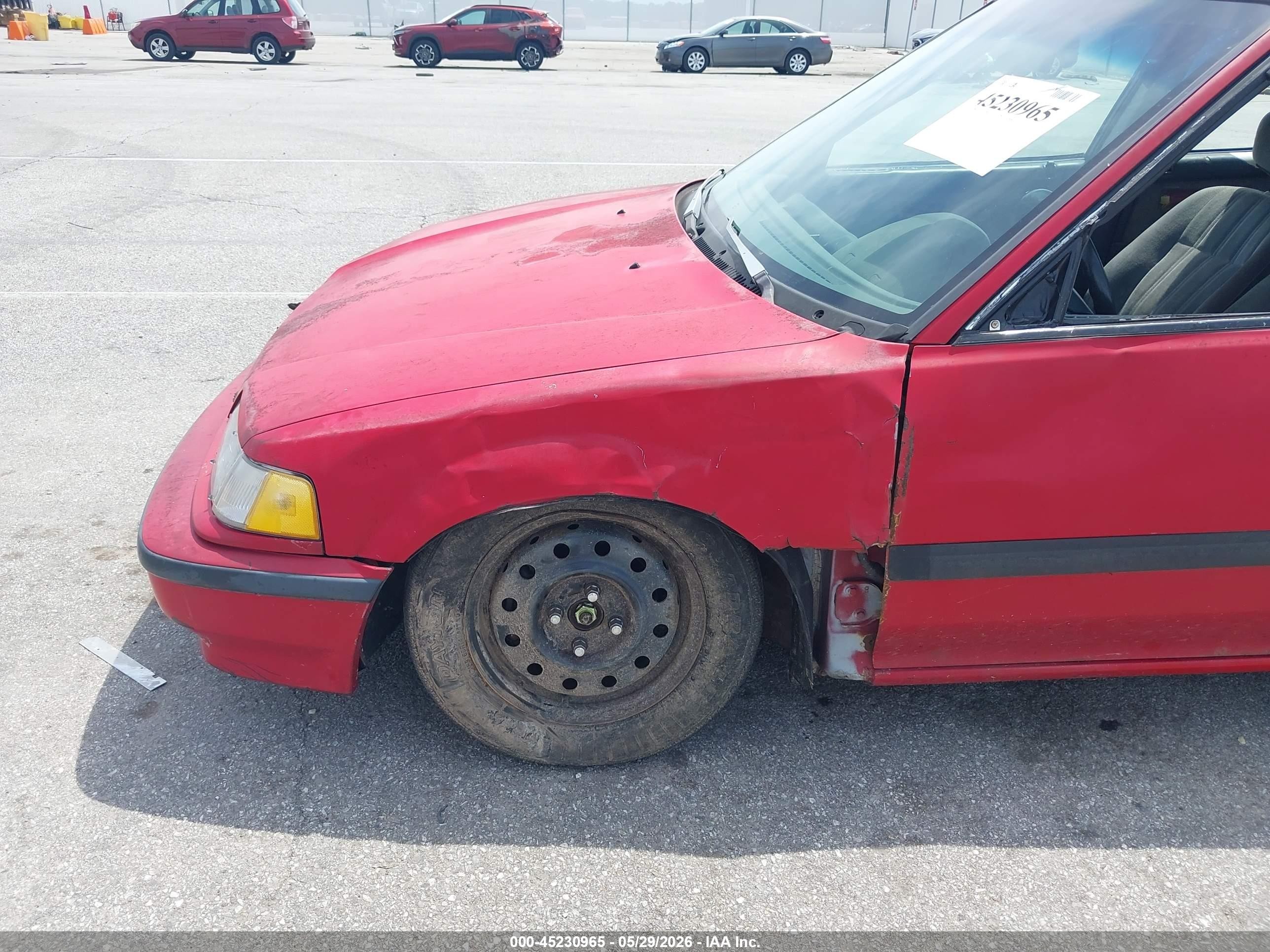 1990 Honda Civic Lx Red vin: 1HGED3556LL007426