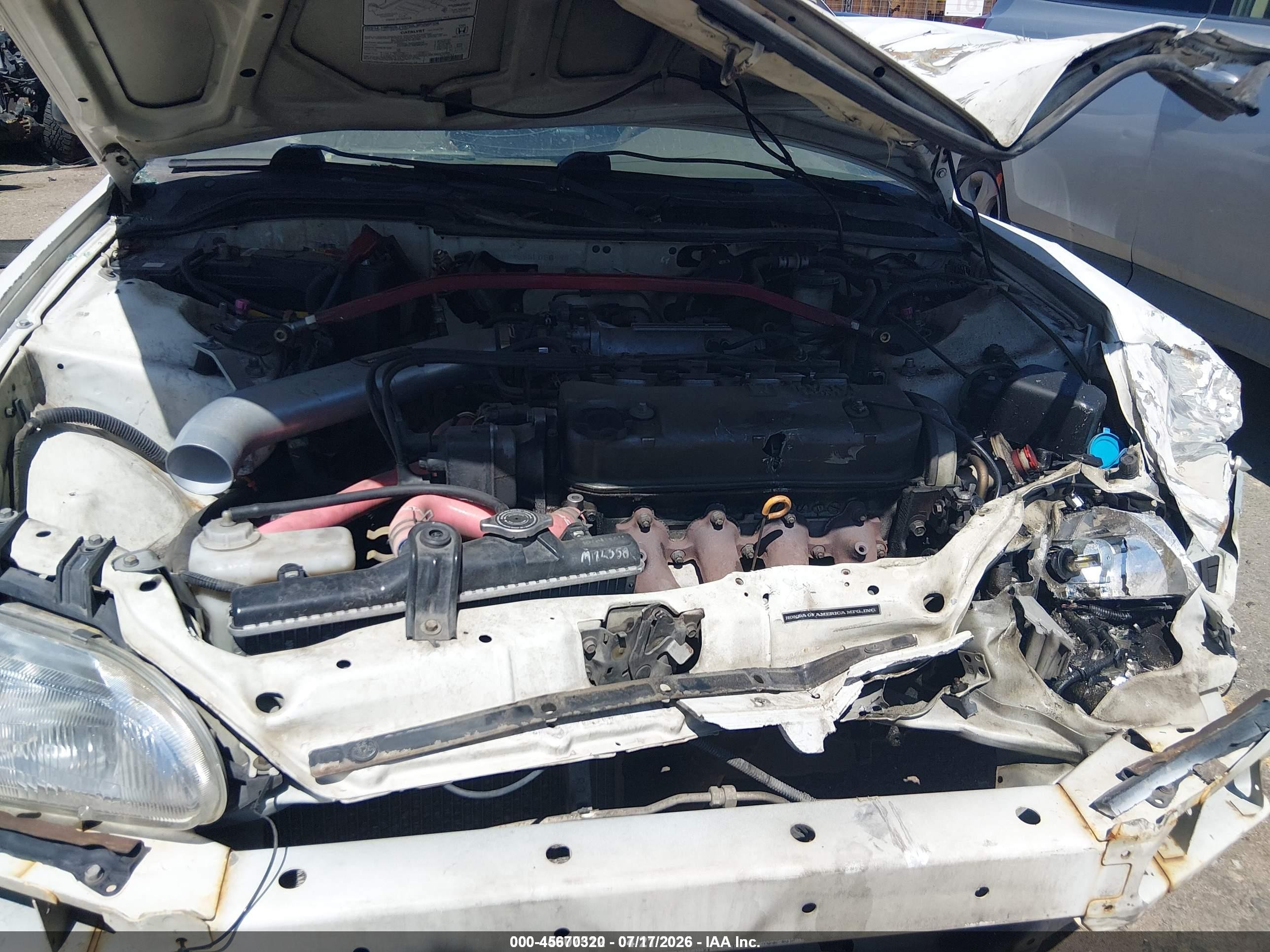 1995 Honda Civic Lx White vin: 1HGEG8555SL066499