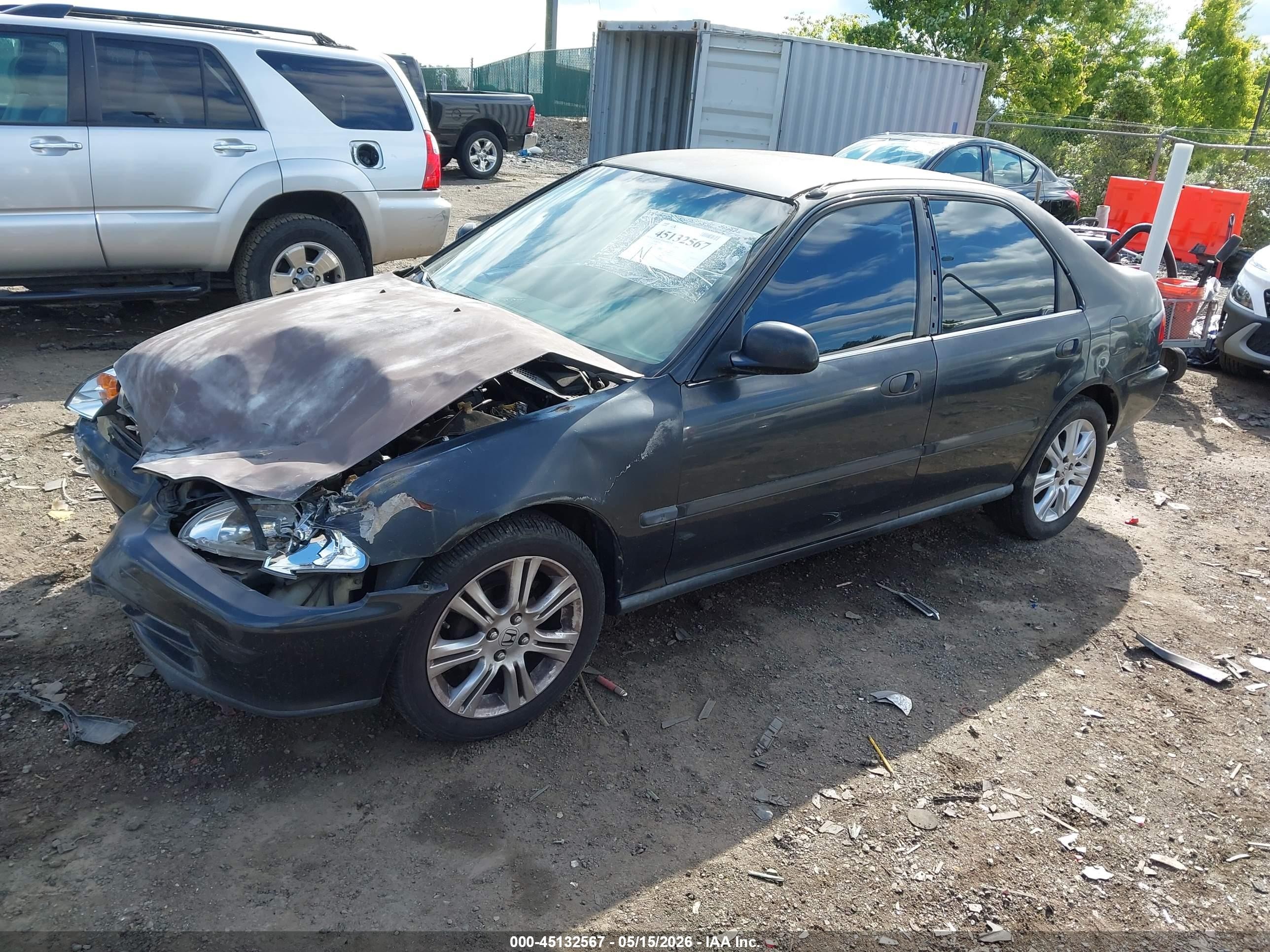 1993 Honda Civic Dx Black vin: 1HGEG8646PL028115