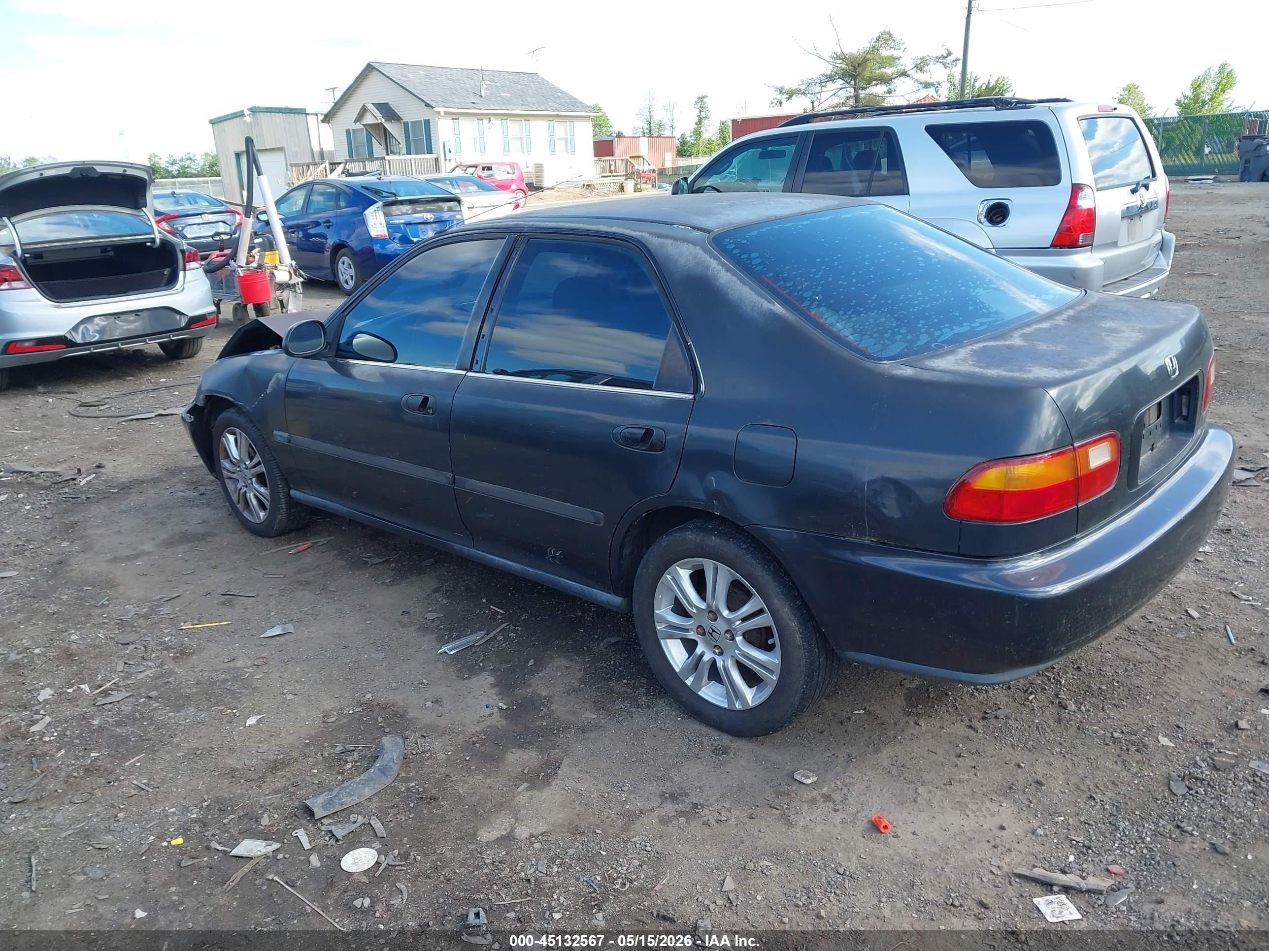 1993 Honda Civic Dx Black vin: 1HGEG8646PL028115