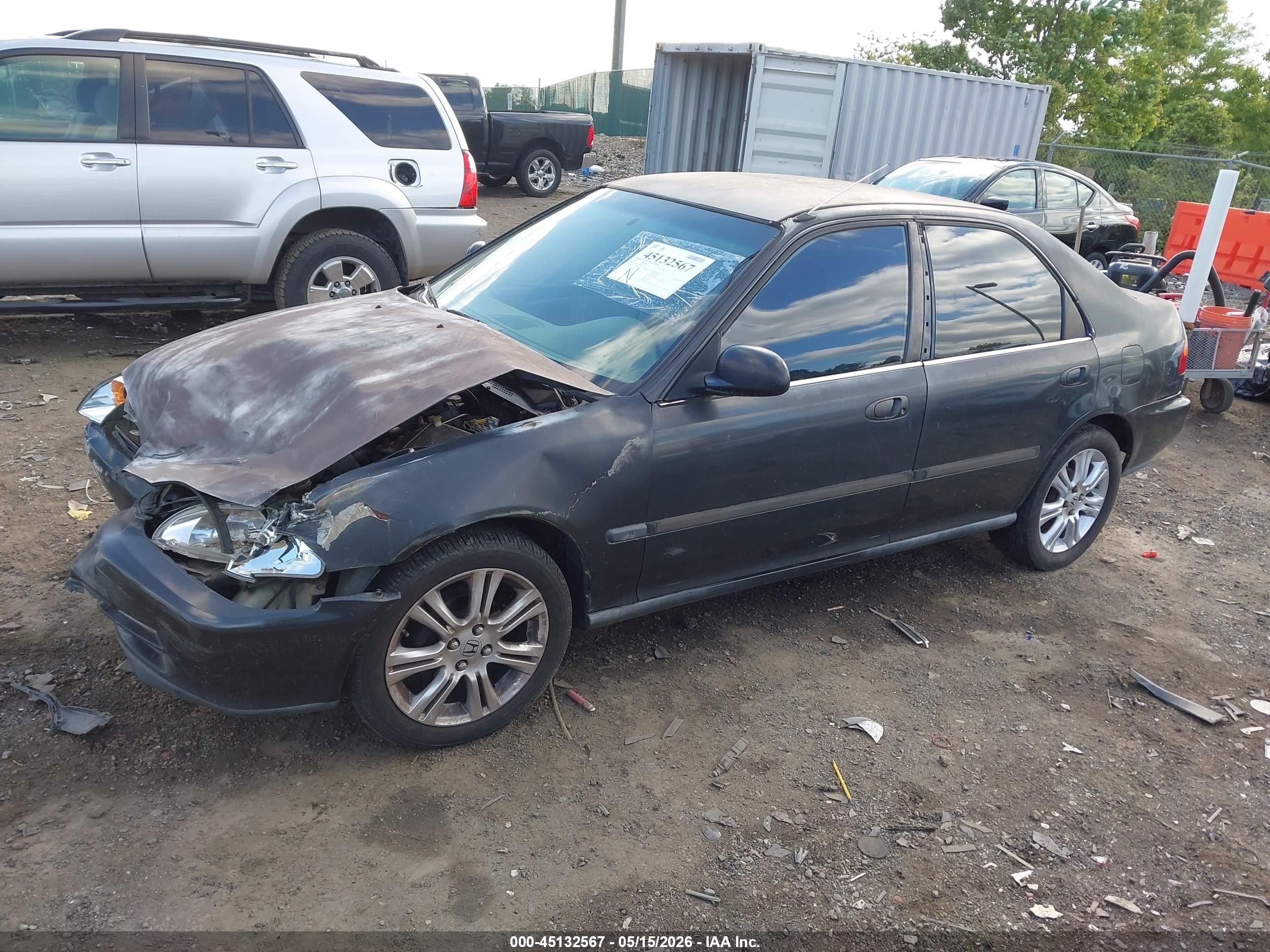1993 Honda Civic Dx Black vin: 1HGEG8646PL028115