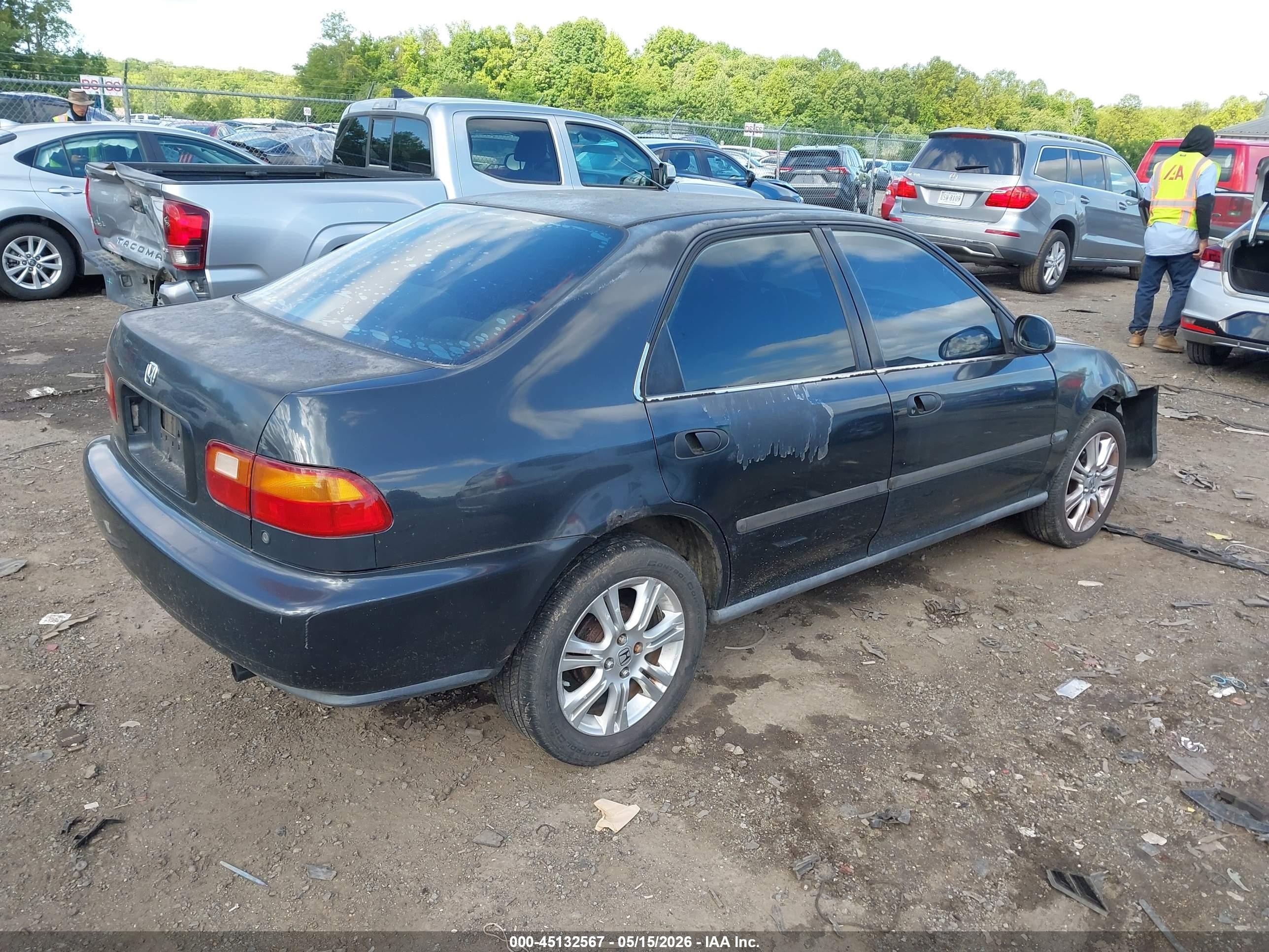1993 Honda Civic Dx Black vin: 1HGEG8646PL028115