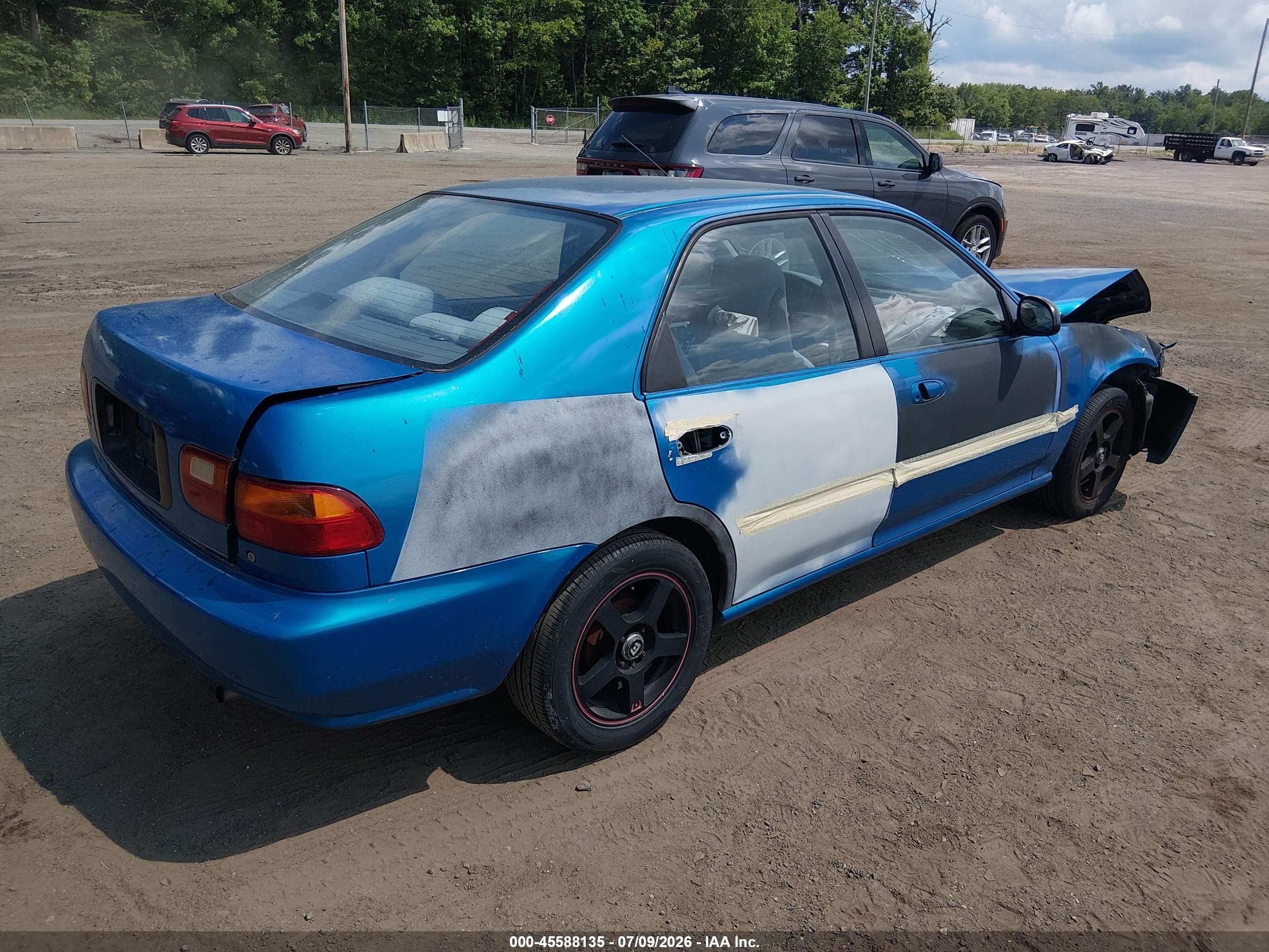 1995 Honda Civic Dx/lx Blue vin: 1HGEG864XSL041457