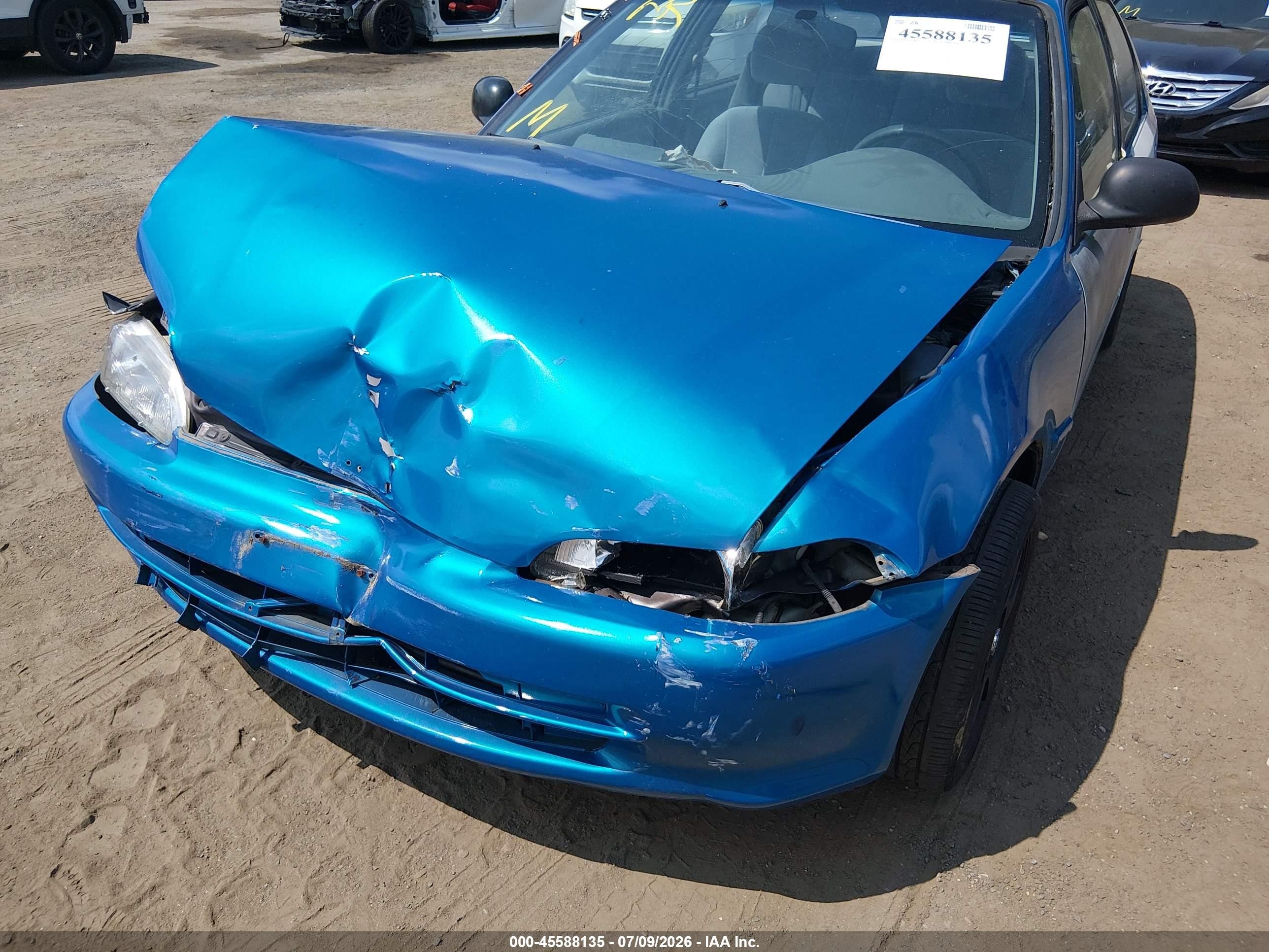 1995 Honda Civic Dx/lx Blue vin: 1HGEG864XSL041457