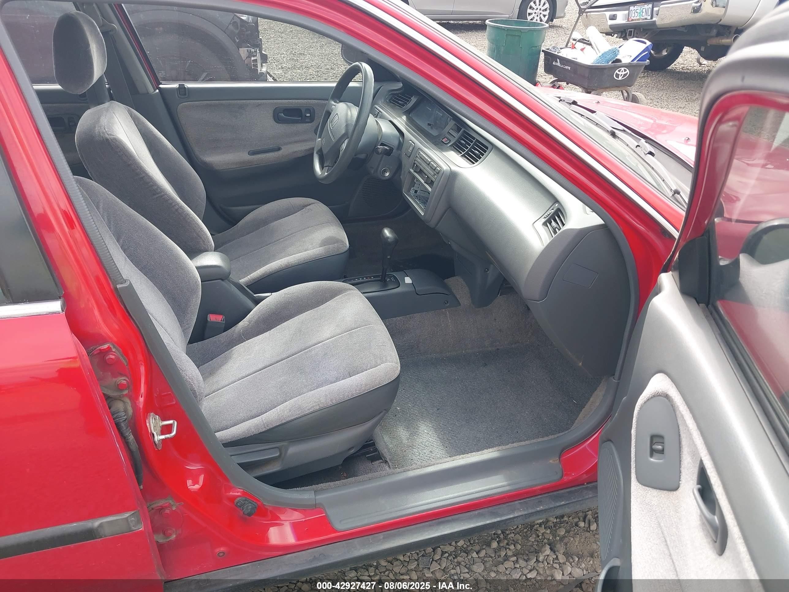 1993 Honda Civic Lx Red vin: 1HGEG8659PL010913