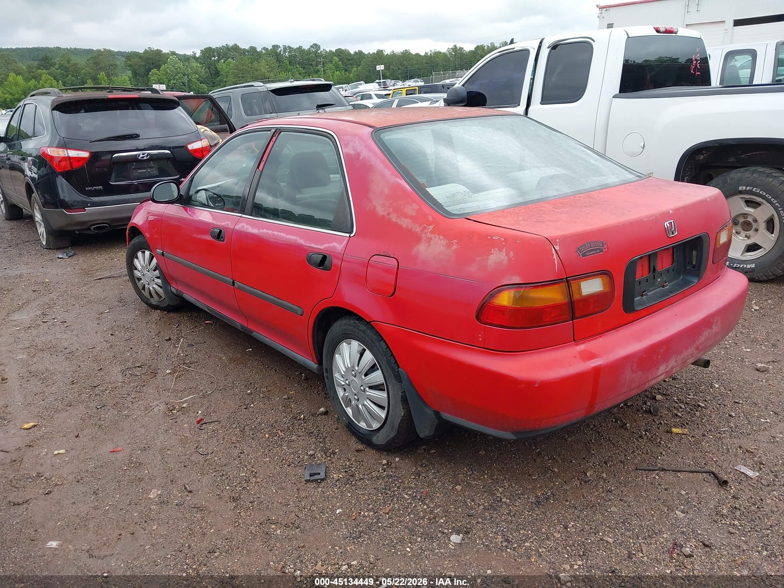 1995 Honda Civic Lx Red vin: 1HGEG8659SL013514