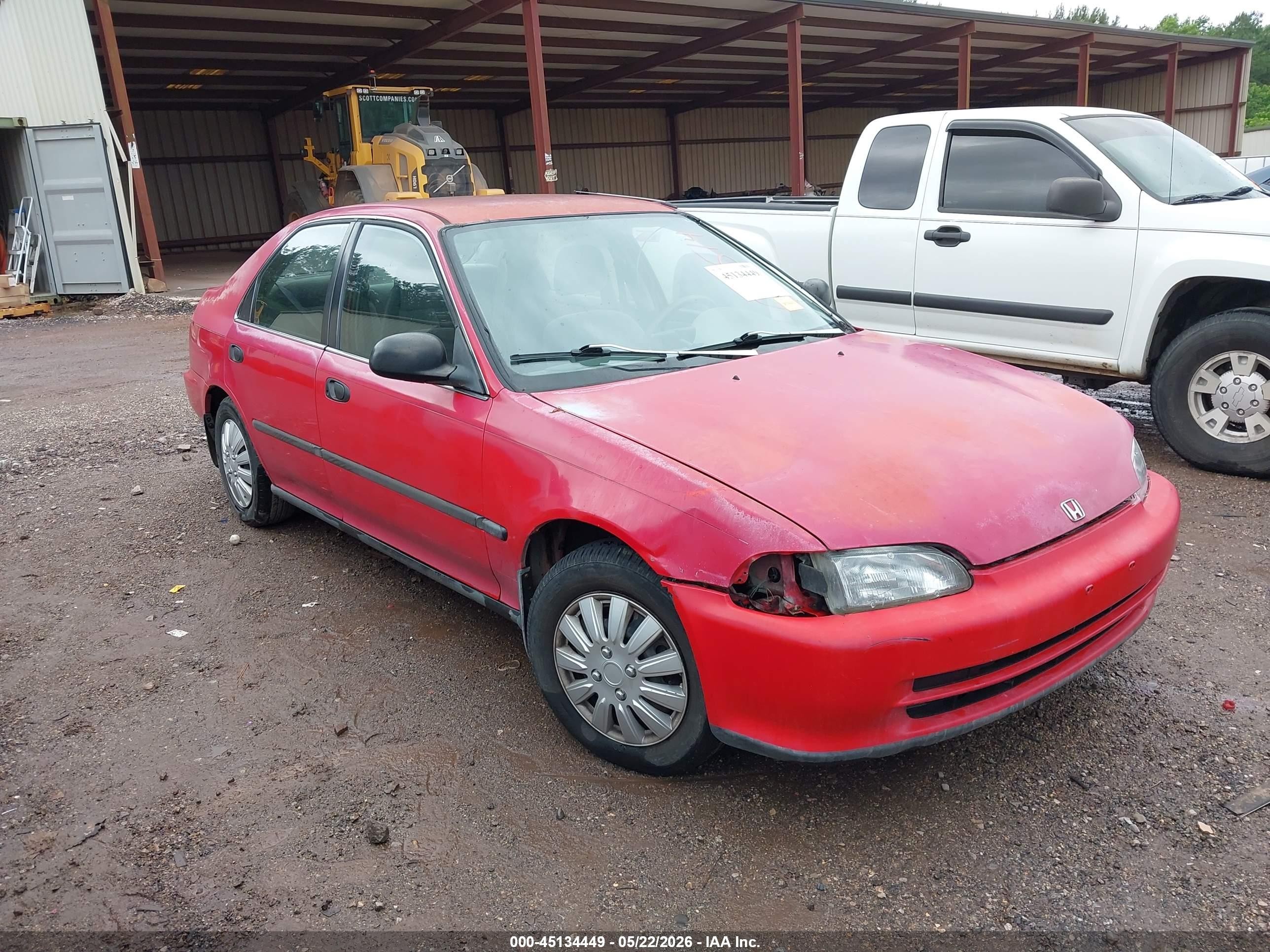 1995 Honda Civic Lx Red vin: 1HGEG8659SL013514