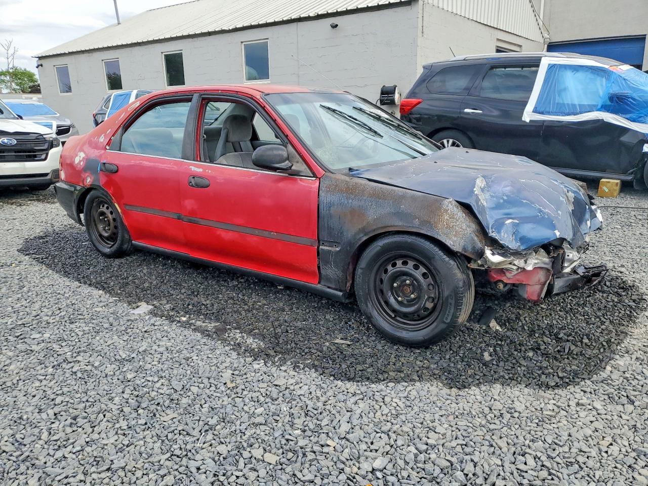 1993 Honda Civic Lx Red vin: 1HGEG865XPL006255