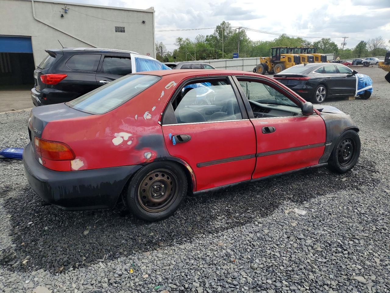 1993 Honda Civic Lx Red vin: 1HGEG865XPL006255