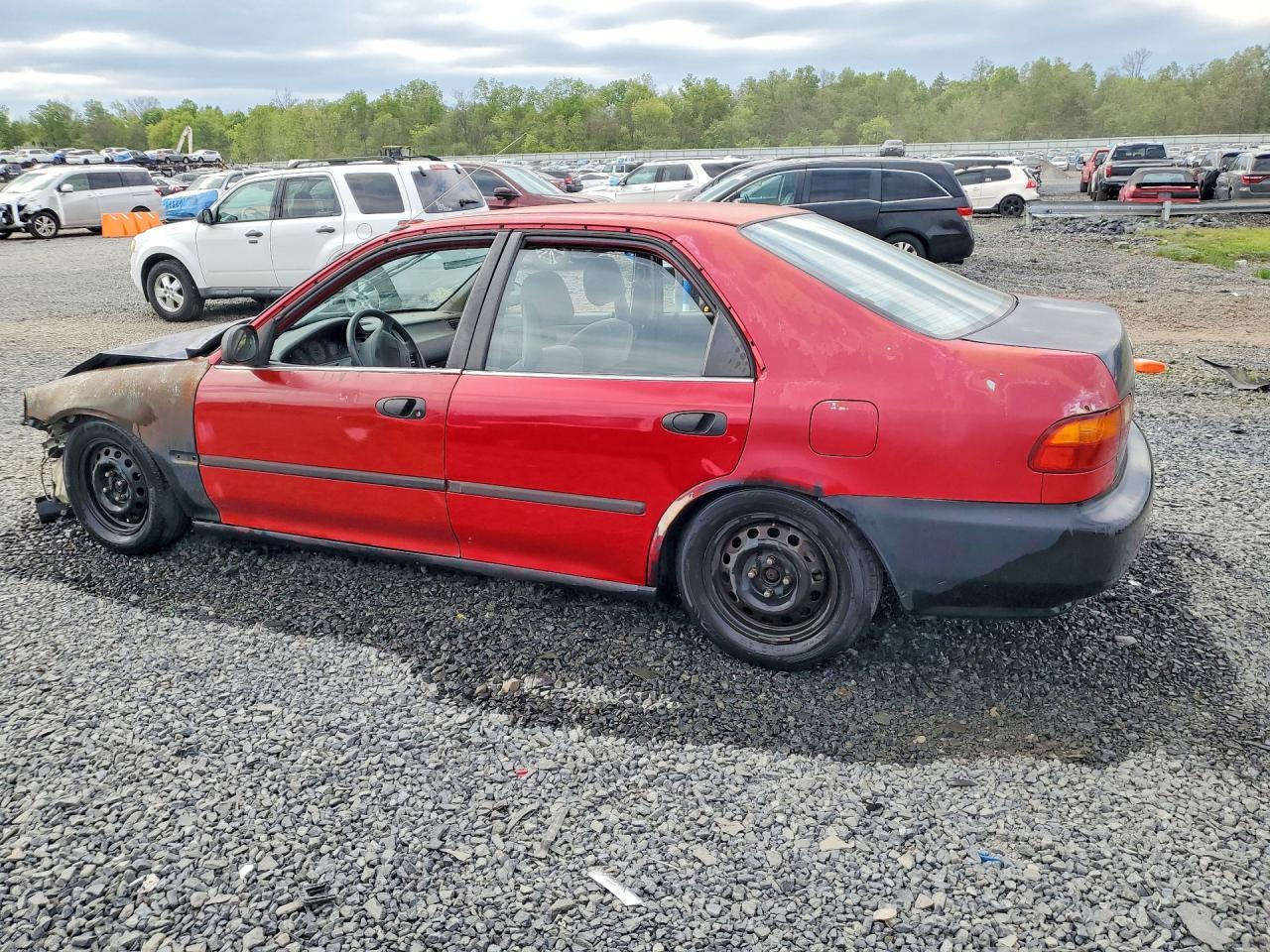 1993 Honda Civic Lx Red vin: 1HGEG865XPL006255