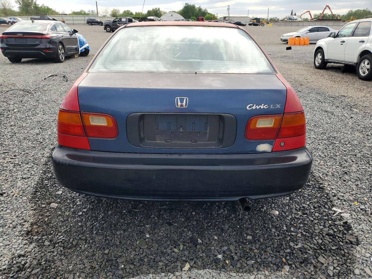 1993 Honda Civic Lx Red vin: 1HGEG865XPL006255