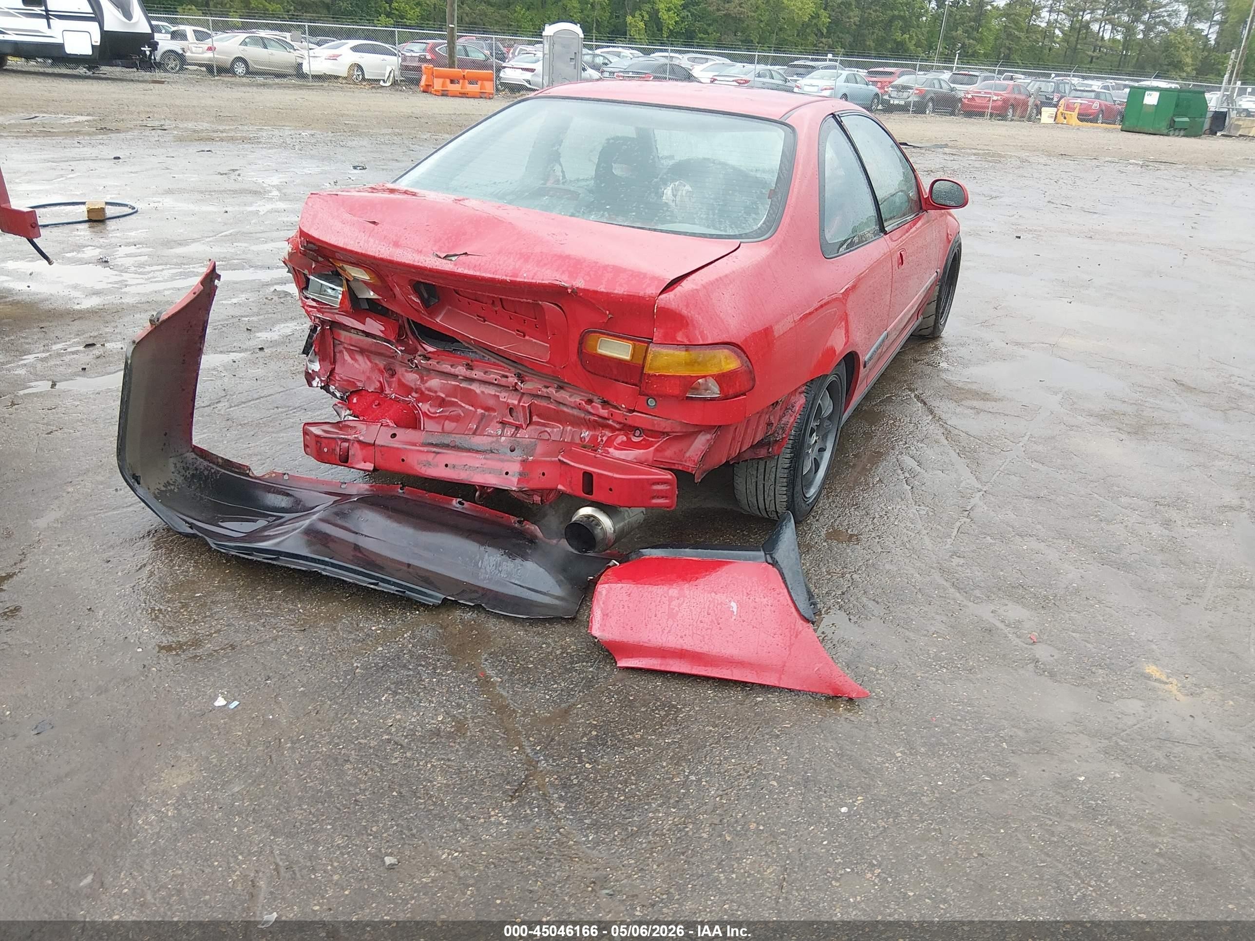 1993 Honda Civic Ex Красный vin: 1HGEJ1167PL004231