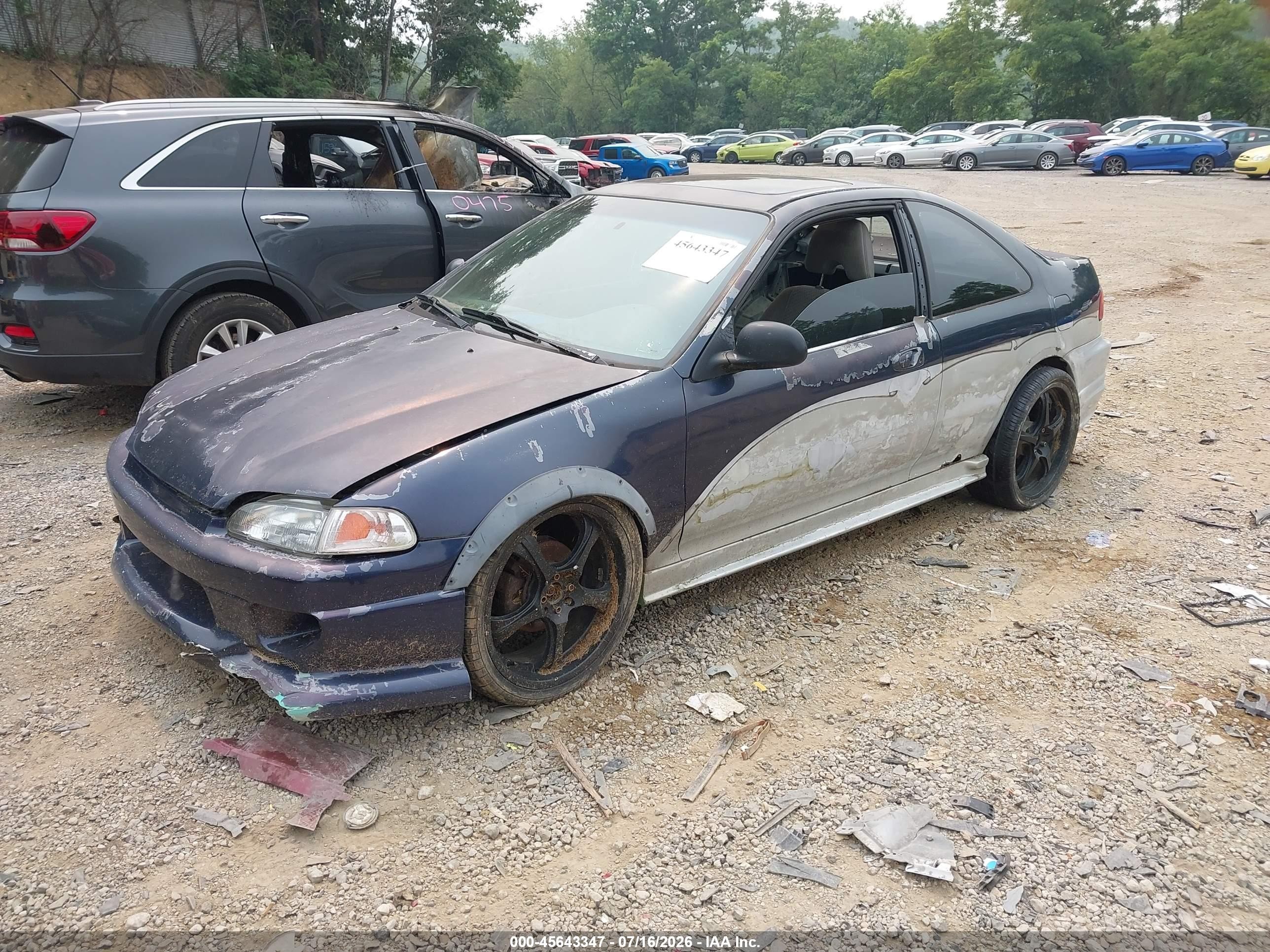 1994 Honda Civic Ex Blue vin: 1HGEJ1227RL025921