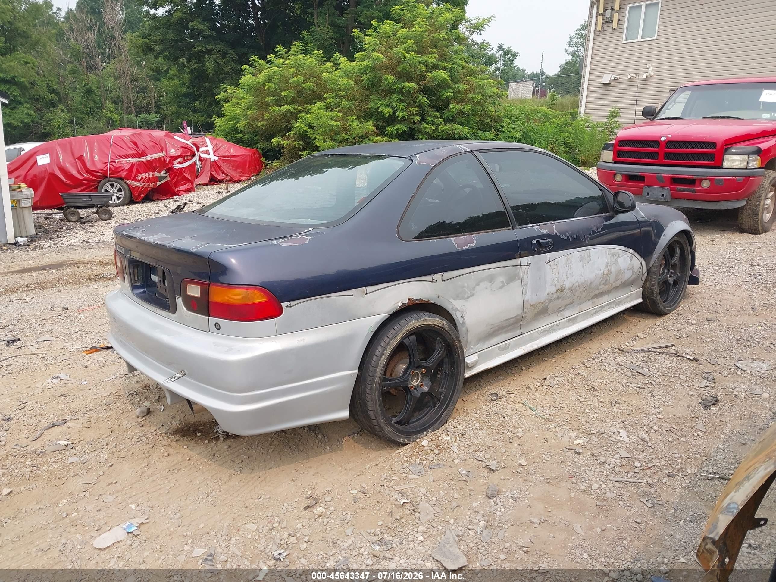 1994 Honda Civic Ex Blue vin: 1HGEJ1227RL025921