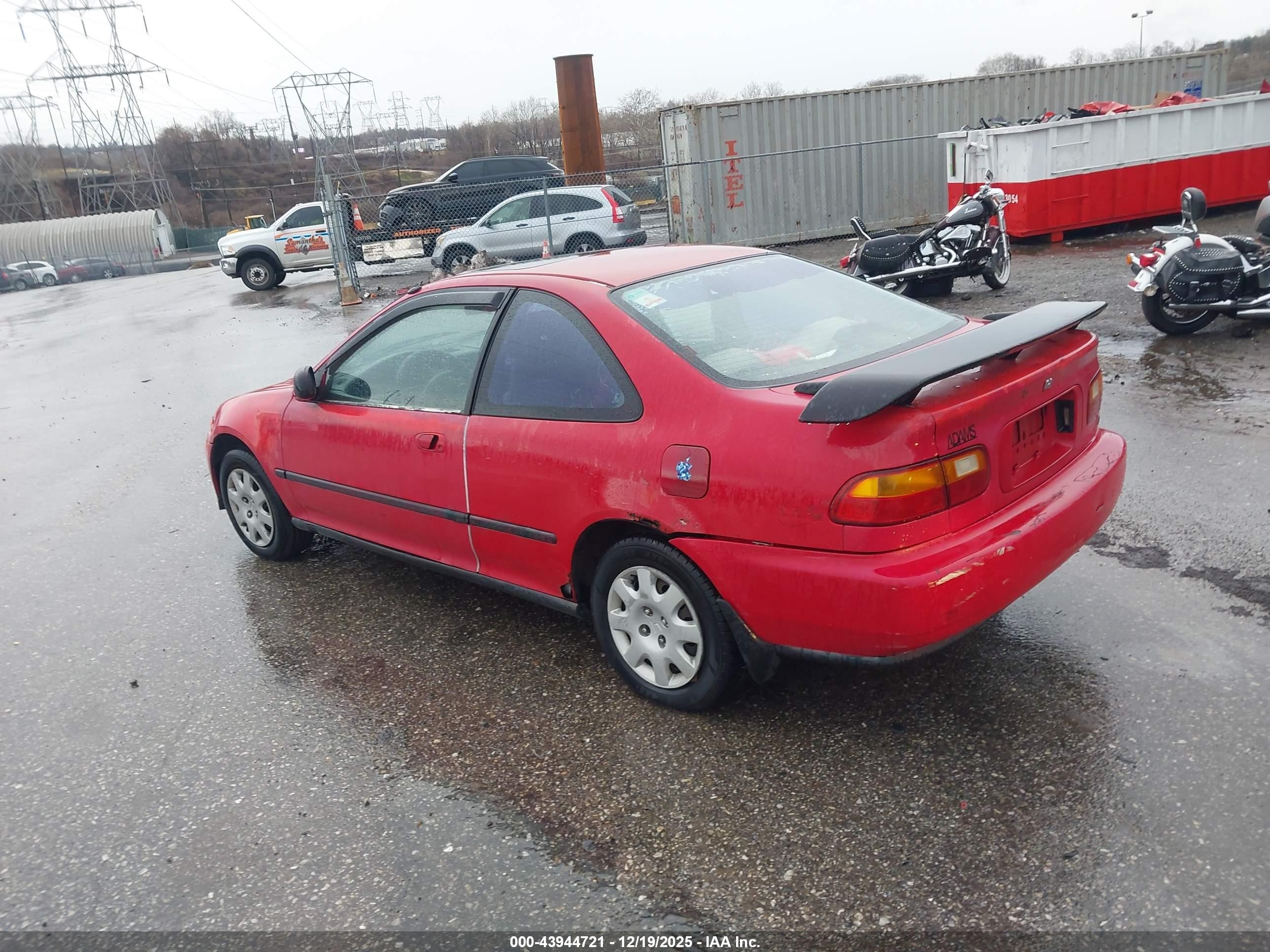 1993 Honda Civic Ex Red vin: 1HGEJ1269PL045099