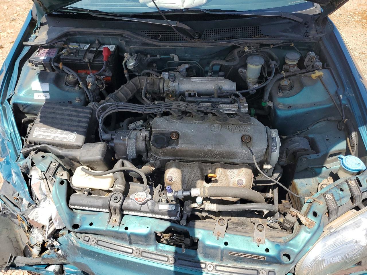 1995 Honda Civic Dx Зеленый vin: 1HGEJ2128SL008901