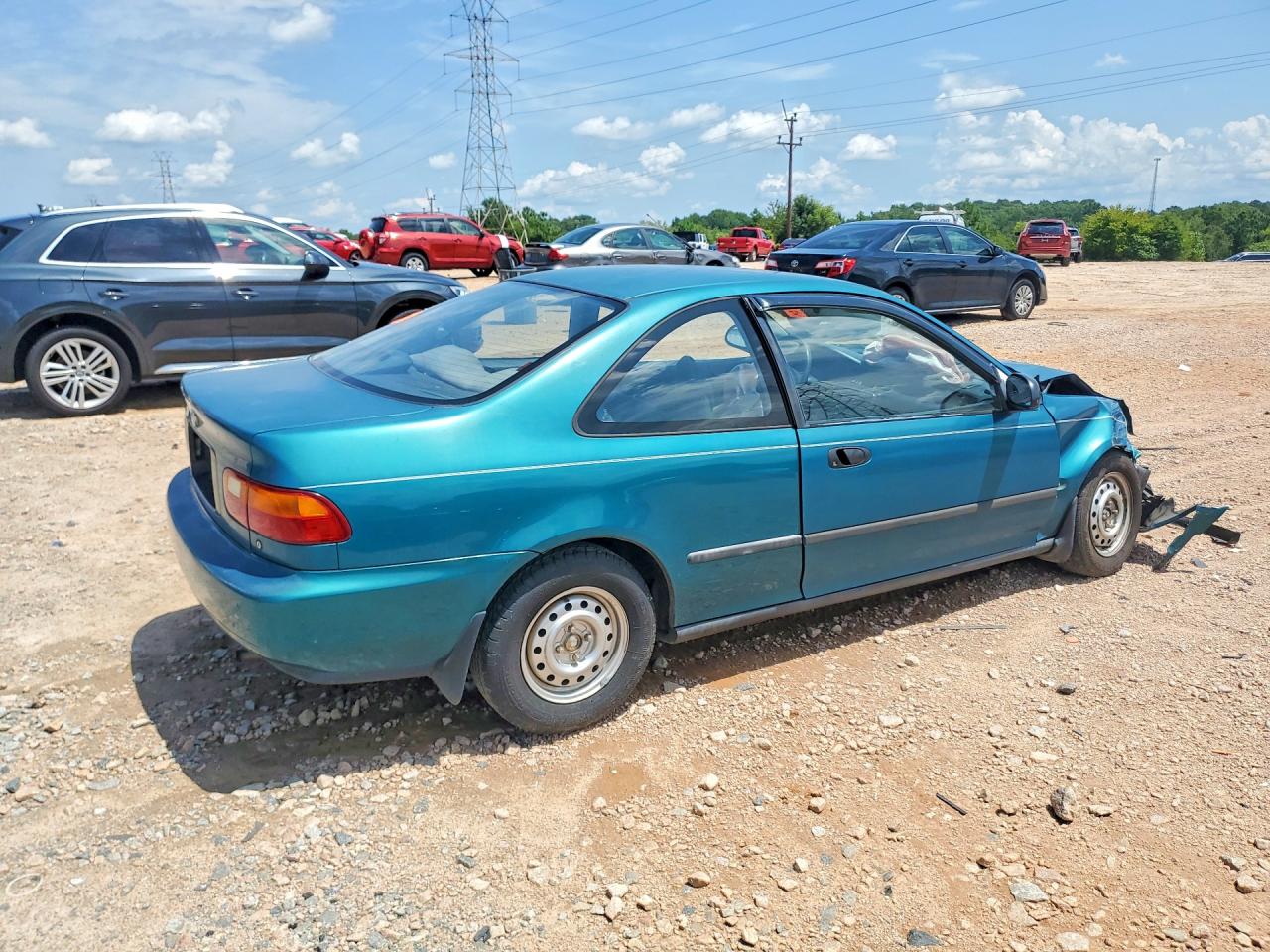 1995 Honda Civic Dx Зеленый vin: 1HGEJ2128SL008901