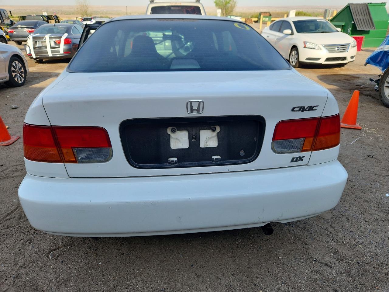 1996 Honda Civic Dx White vin: 1HGEJ6121TL061934