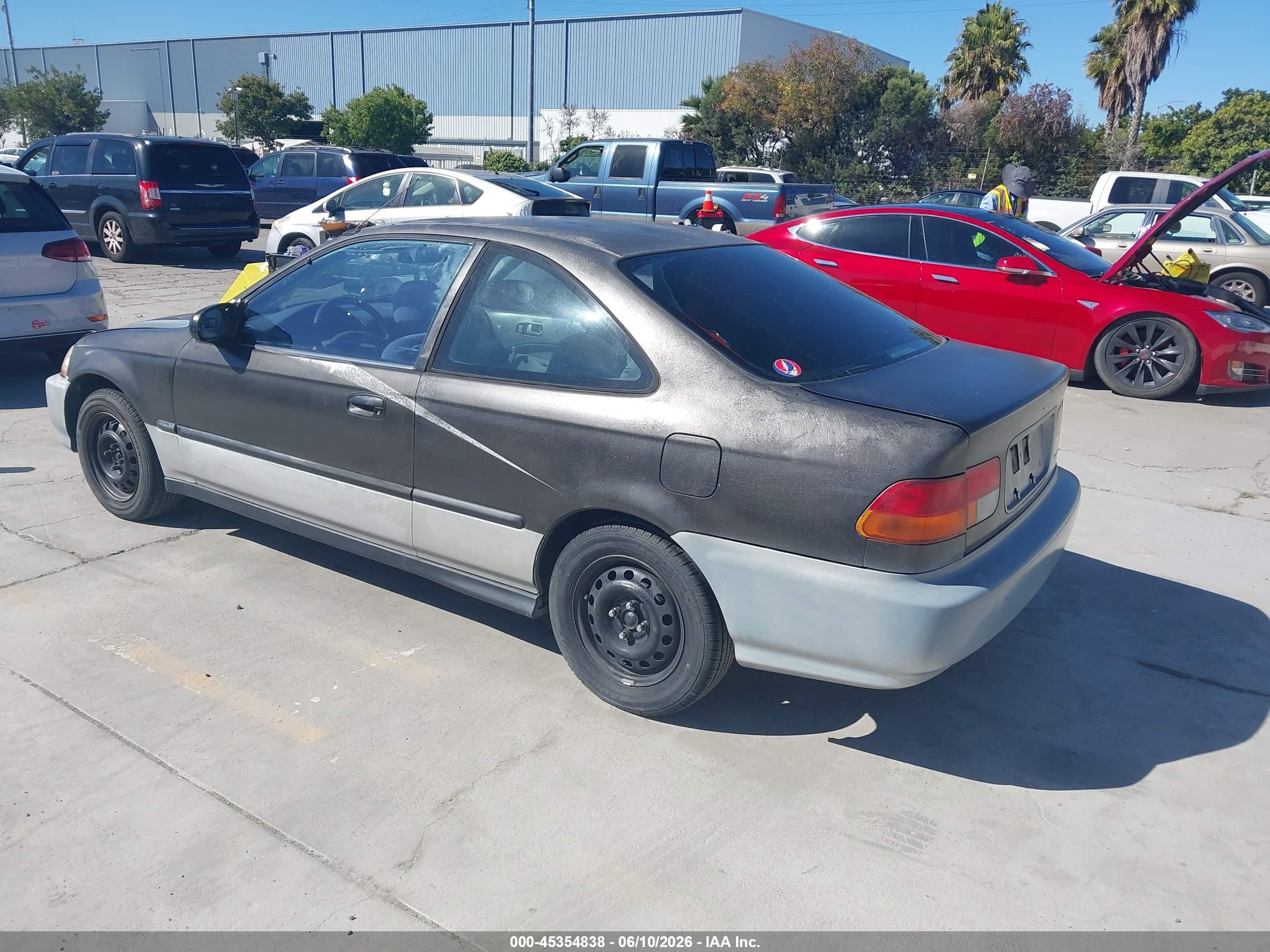 1997 Honda Civic Dx Black vin: 1HGEJ6121VL008220