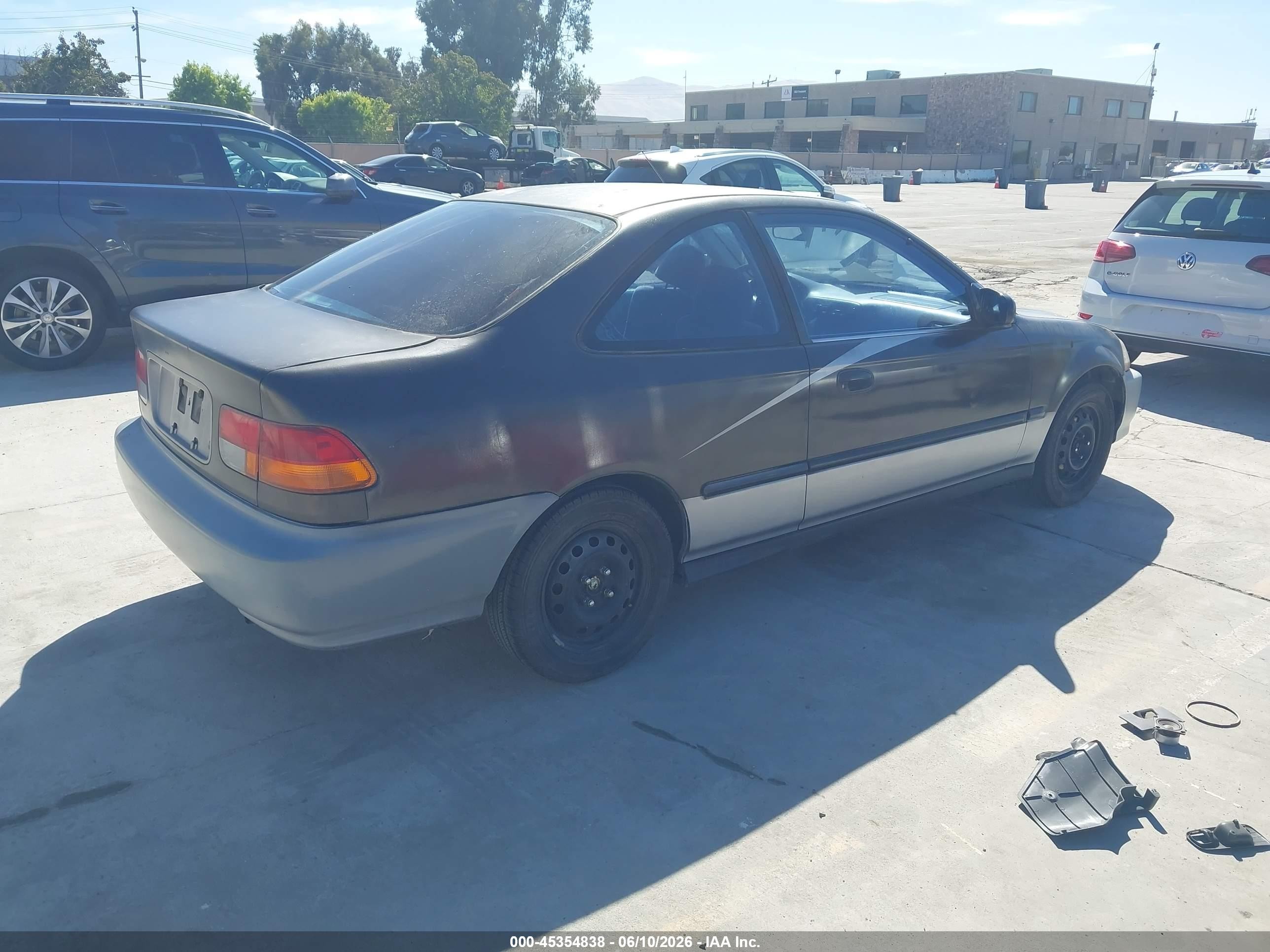 1997 Honda Civic Dx Black vin: 1HGEJ6121VL008220