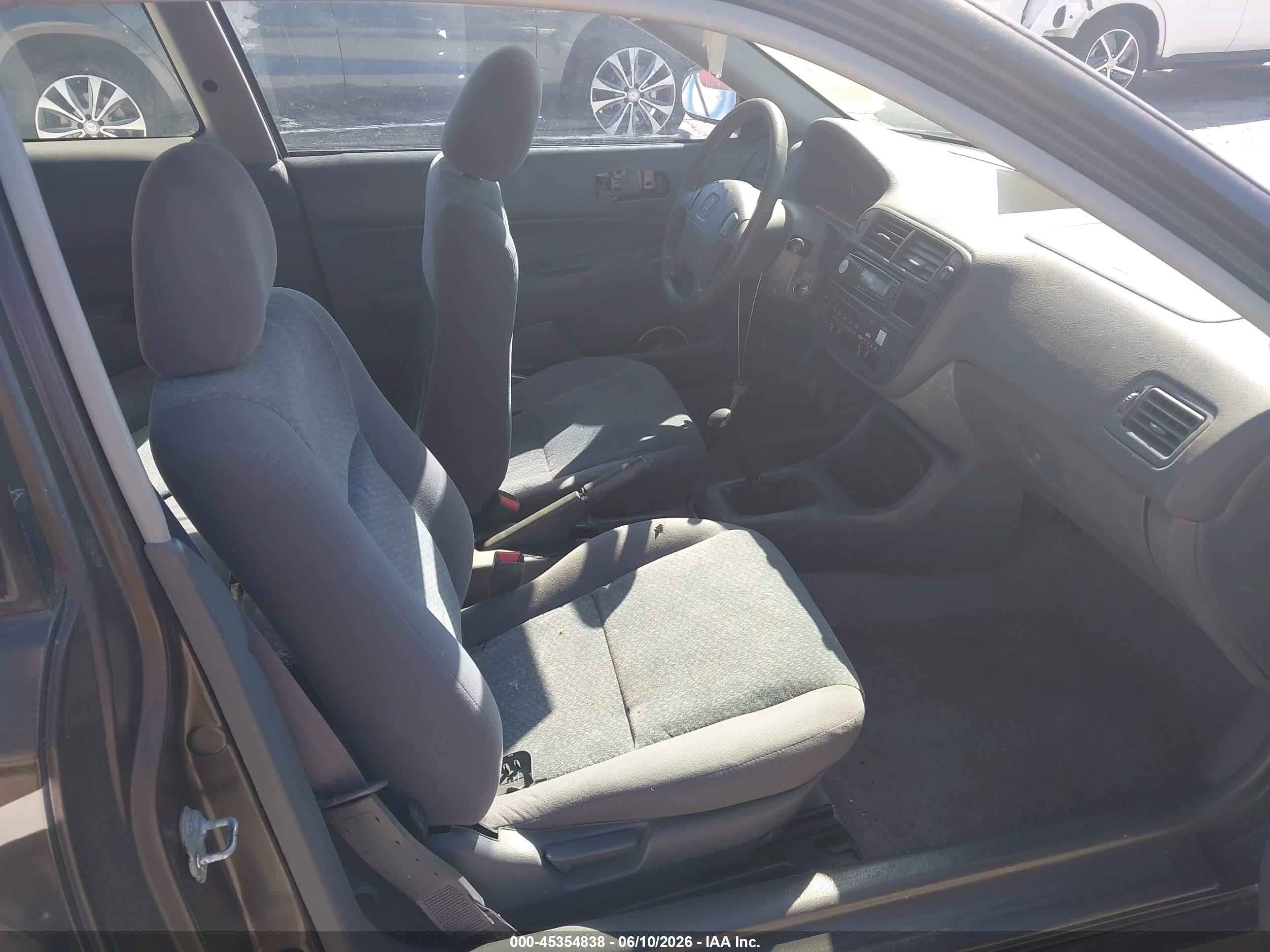 1997 Honda Civic Dx Black vin: 1HGEJ6121VL008220