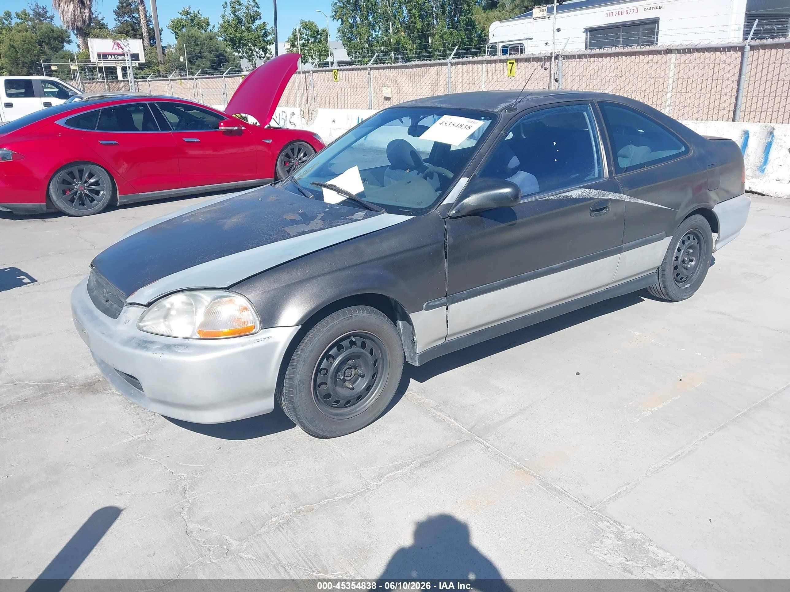 1997 Honda Civic Dx Black vin: 1HGEJ6121VL008220