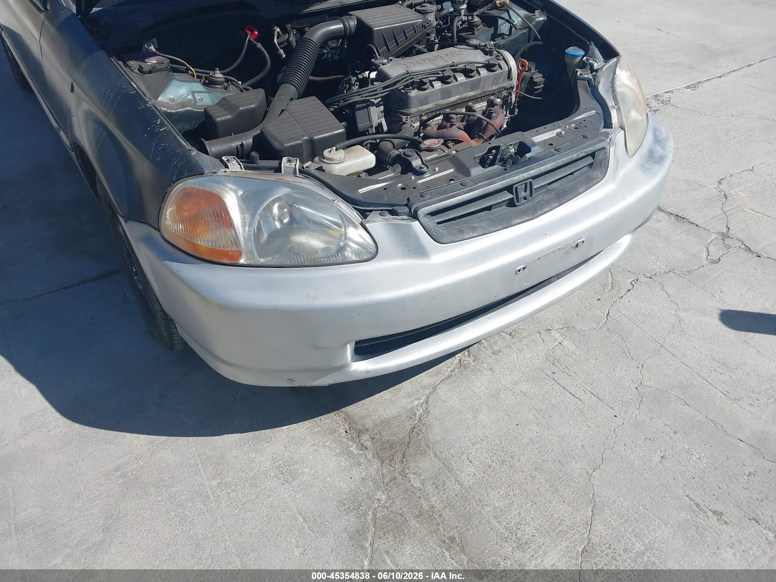 1997 Honda Civic Dx Black vin: 1HGEJ6121VL008220