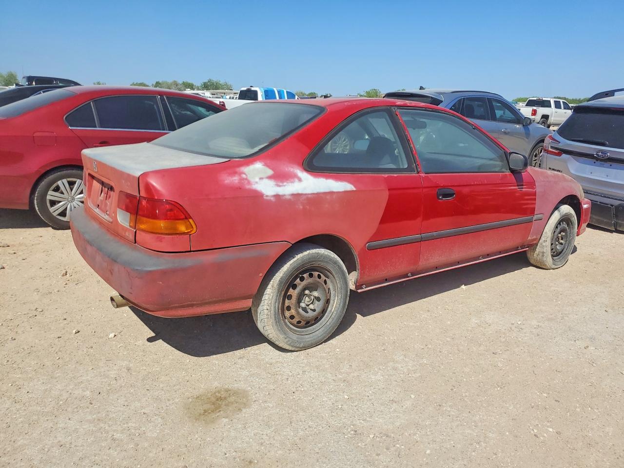 1996 Honda Civic Dx Red vin: 1HGEJ6128TL021995