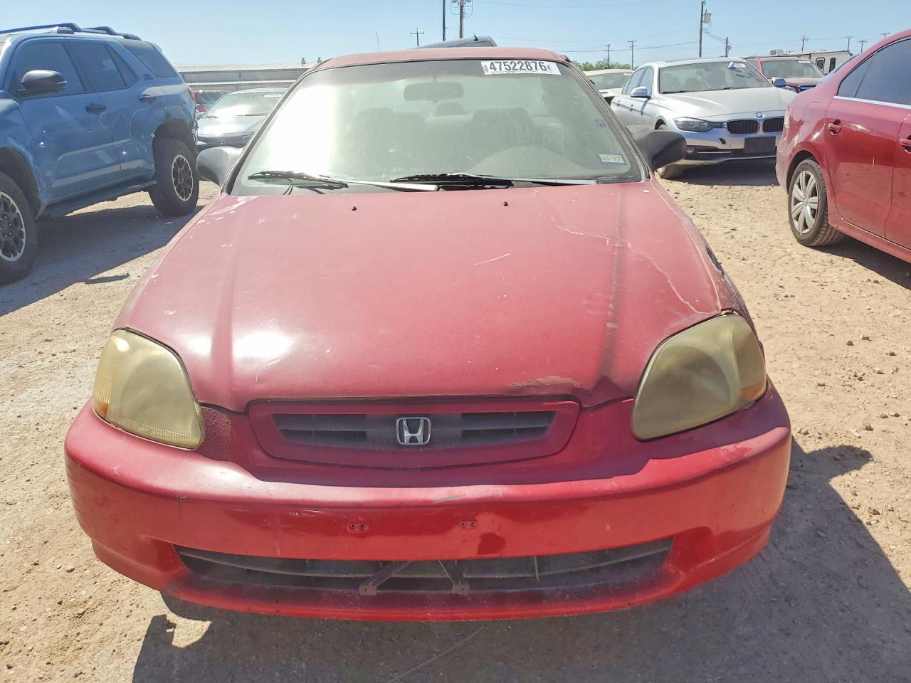 1996 Honda Civic Dx Red vin: 1HGEJ6128TL021995