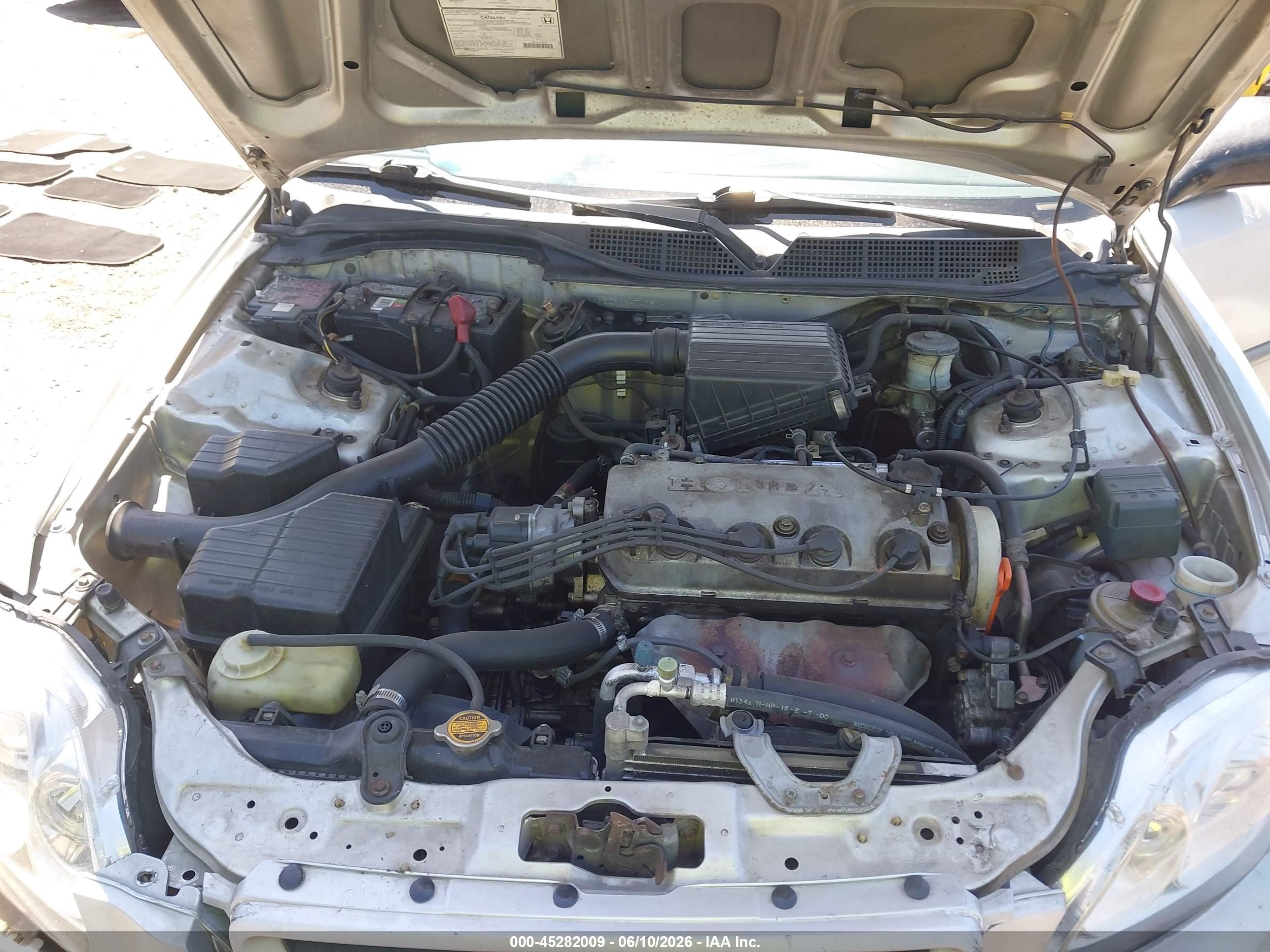1996 Honda Civic Dx Silver vin: 1HGEJ6224TL080413