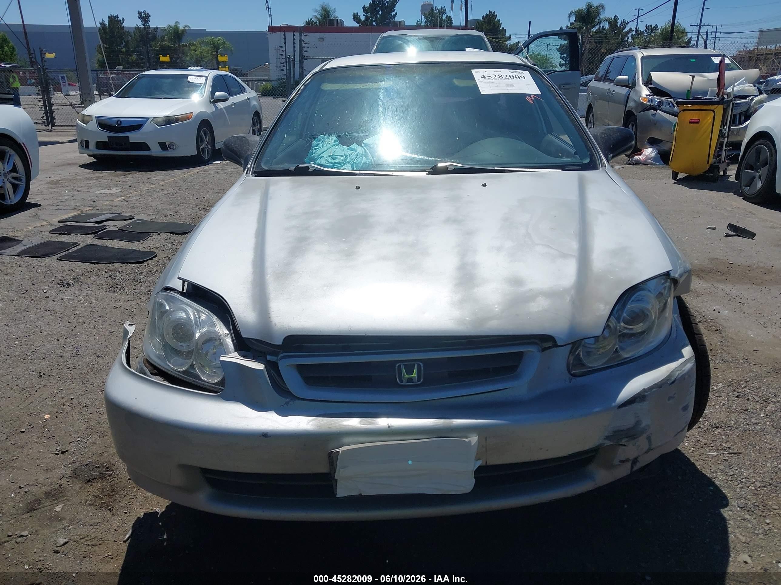 1996 Honda Civic Dx Silver vin: 1HGEJ6224TL080413