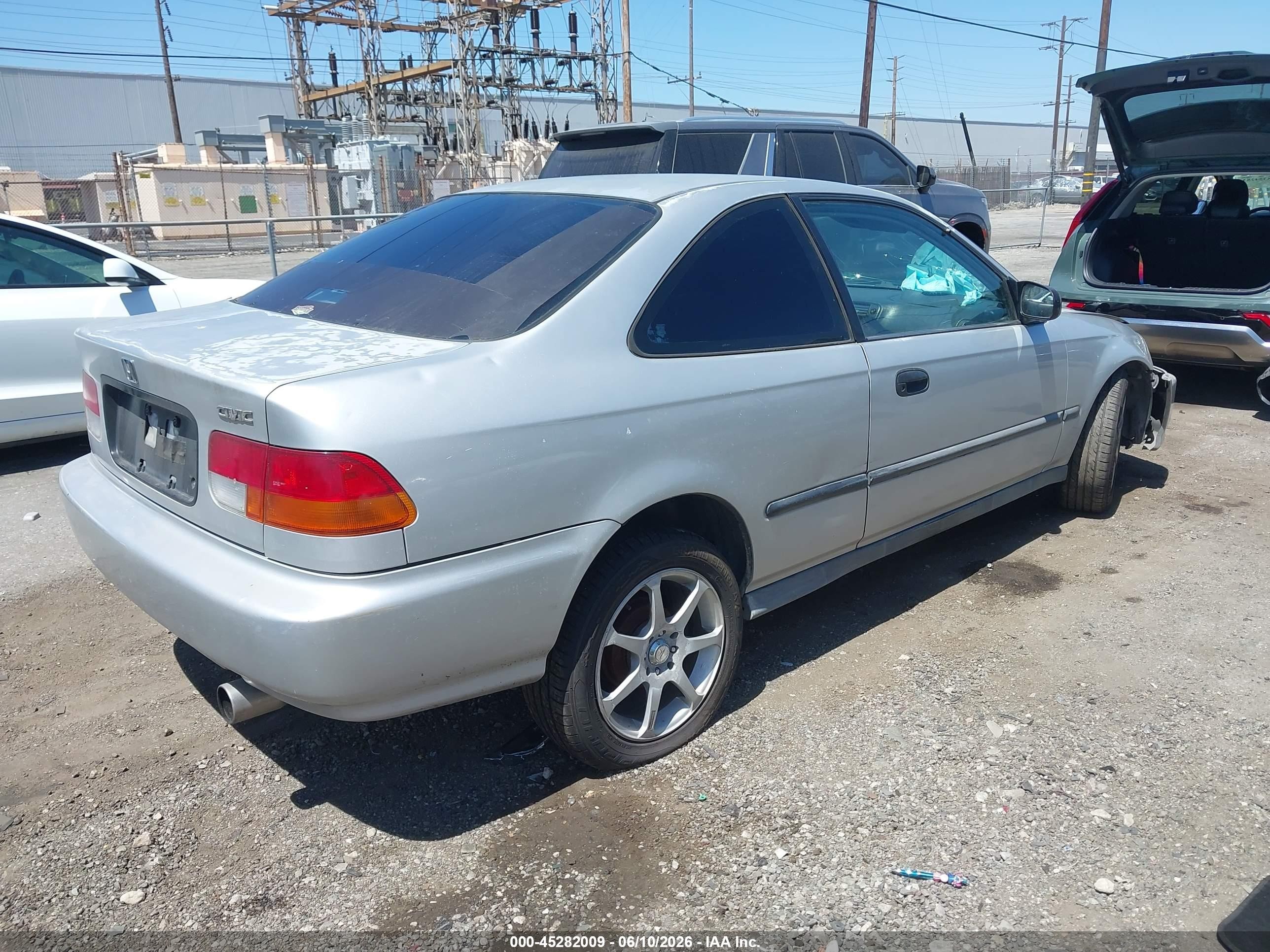 1996 Honda Civic Dx Silver vin: 1HGEJ6224TL080413