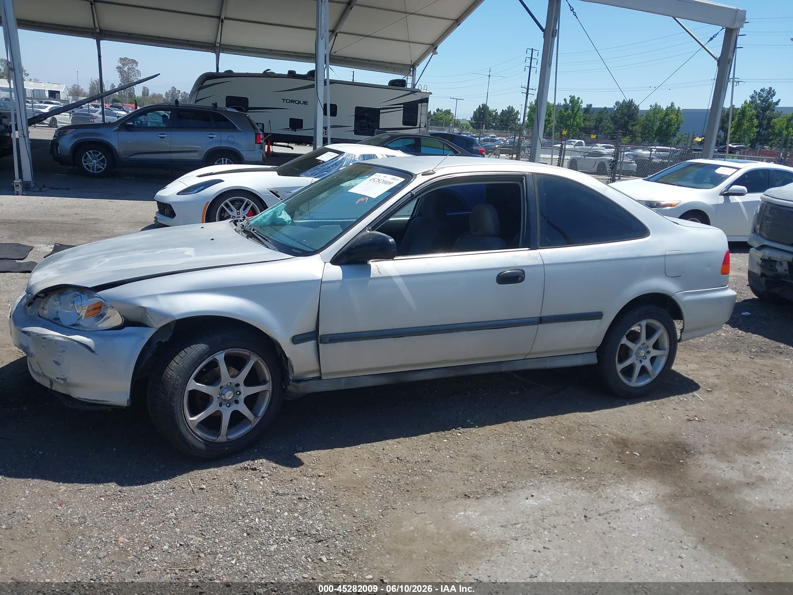 1996 Honda Civic Dx Silver vin: 1HGEJ6224TL080413