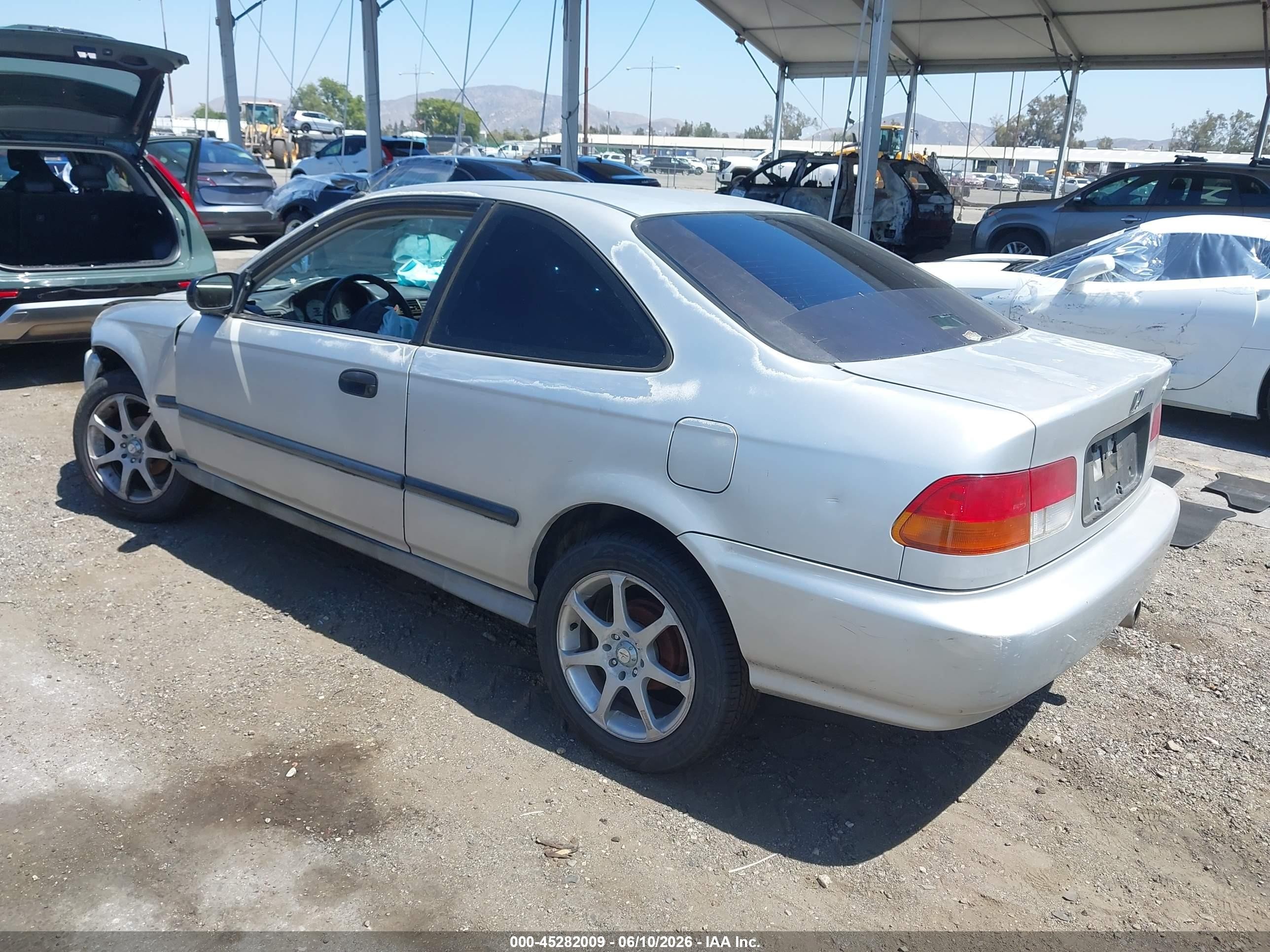 1996 Honda Civic Dx Silver vin: 1HGEJ6224TL080413