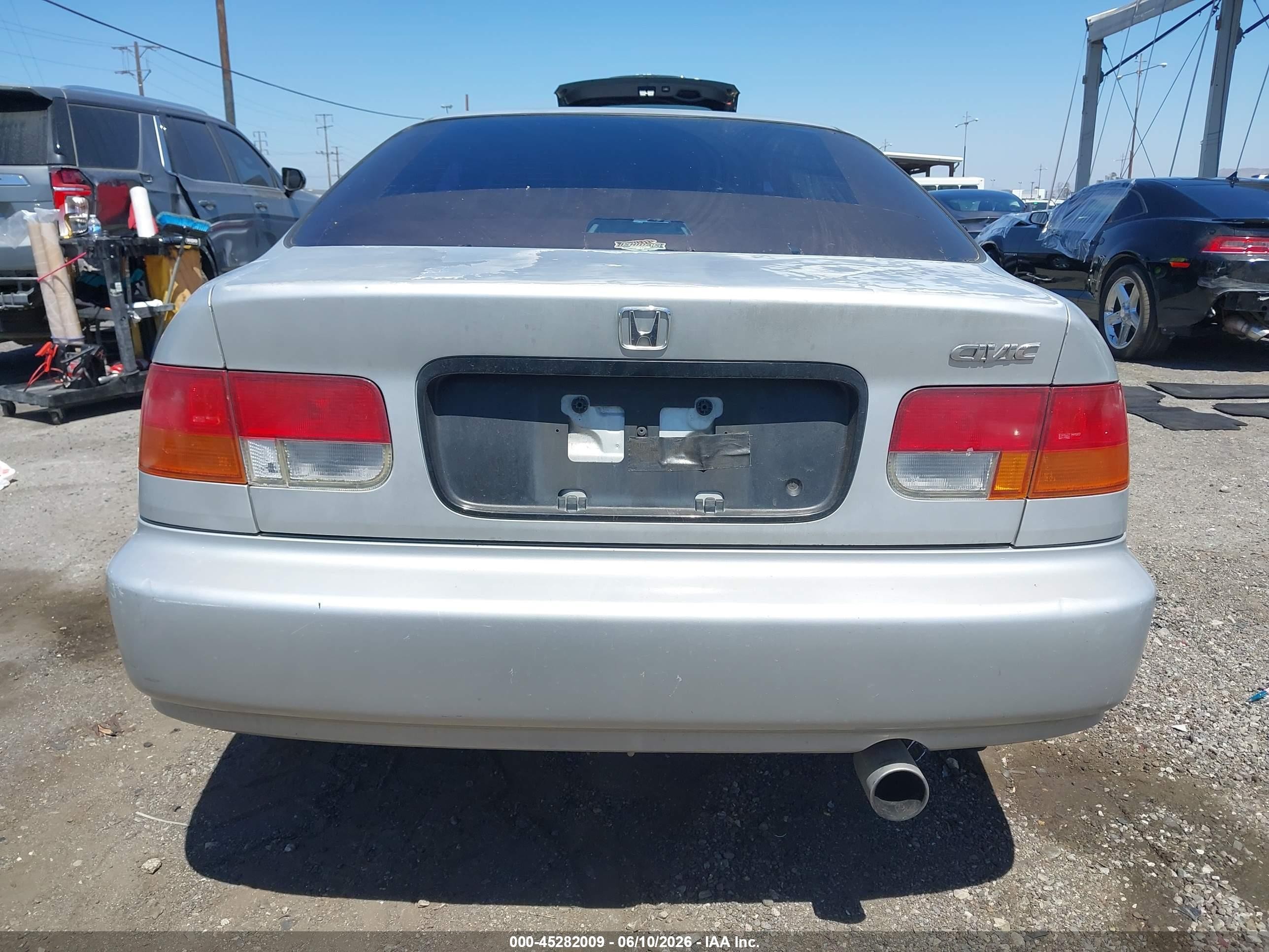 1996 Honda Civic Dx Silver vin: 1HGEJ6224TL080413