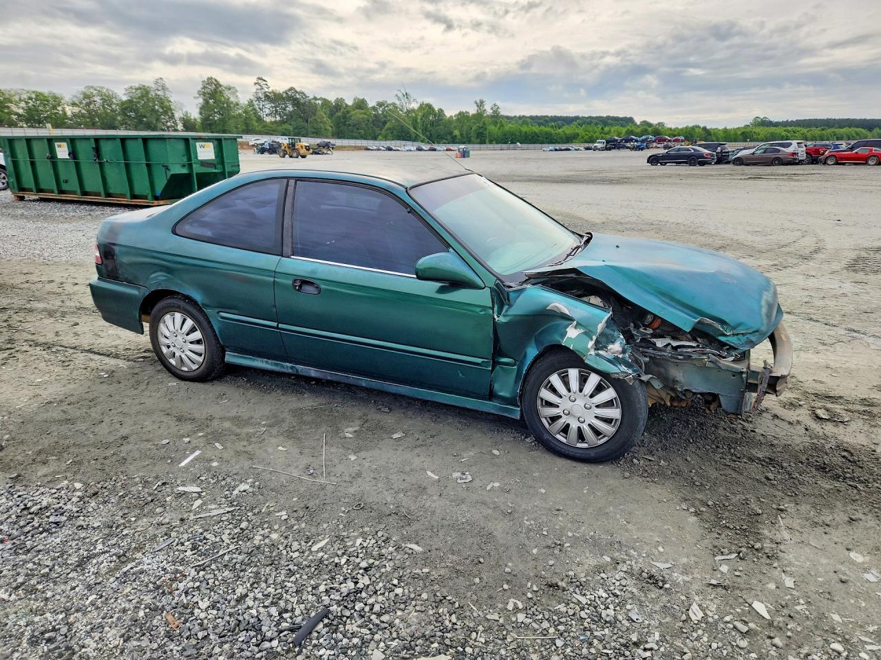 2000 Honda Civic Dx Green vin: 1HGEJ6224YL000907