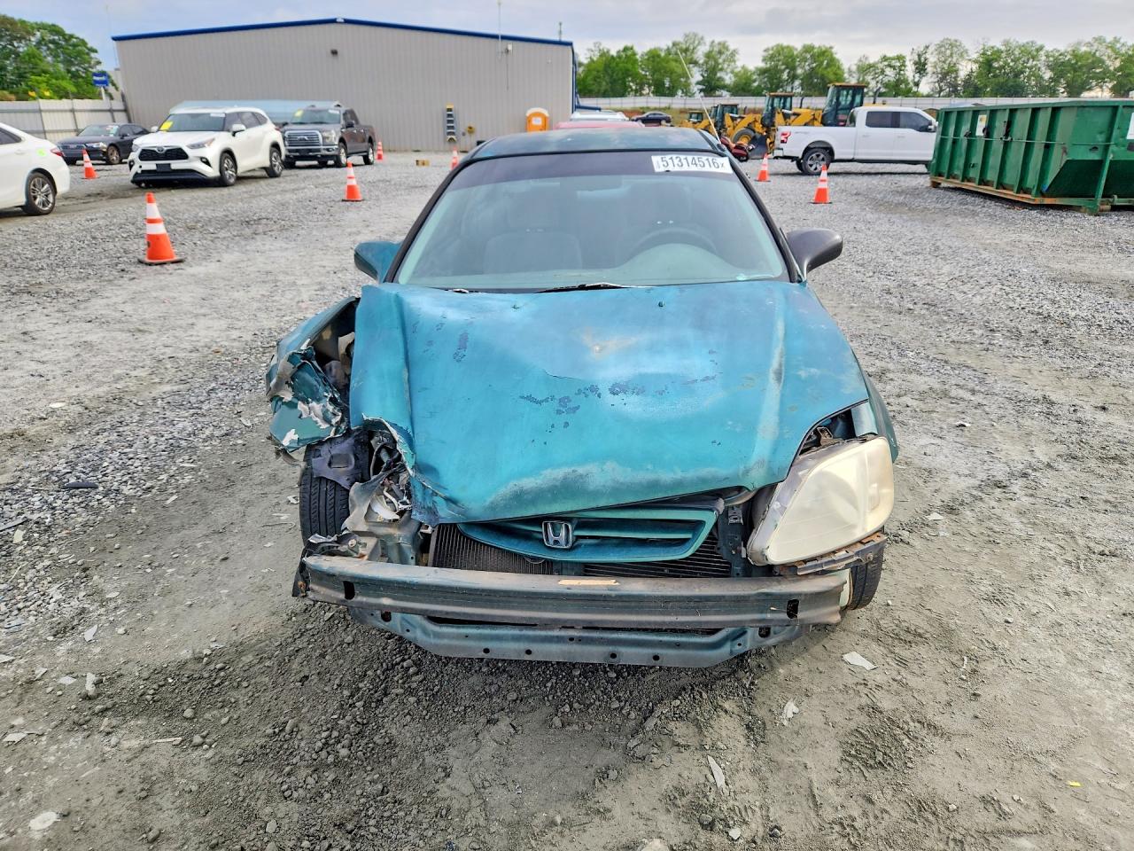 2000 Honda Civic Dx Green vin: 1HGEJ6224YL000907