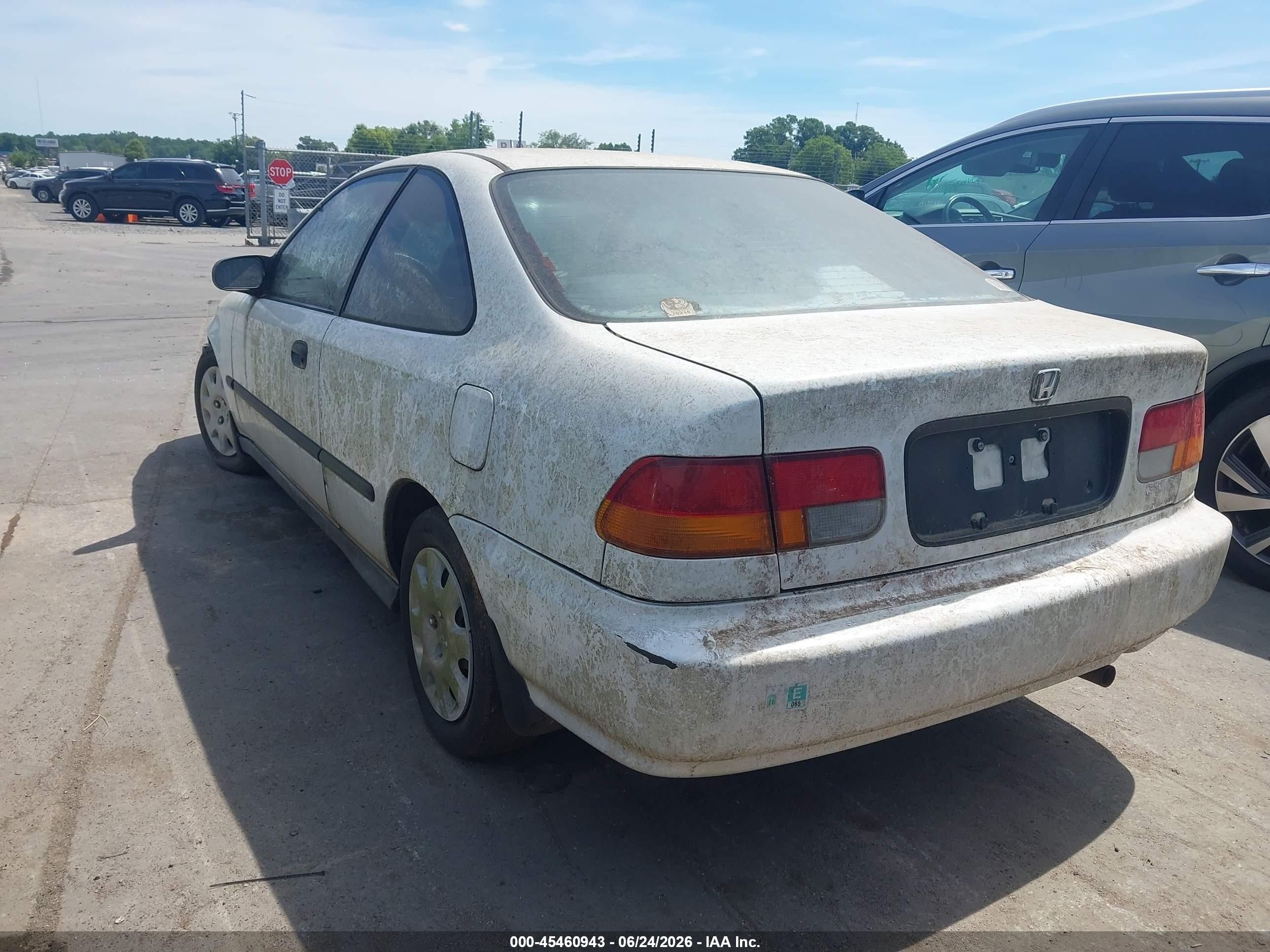 1997 Honda Civic Dx White vin: 1HGEJ6225VL106505