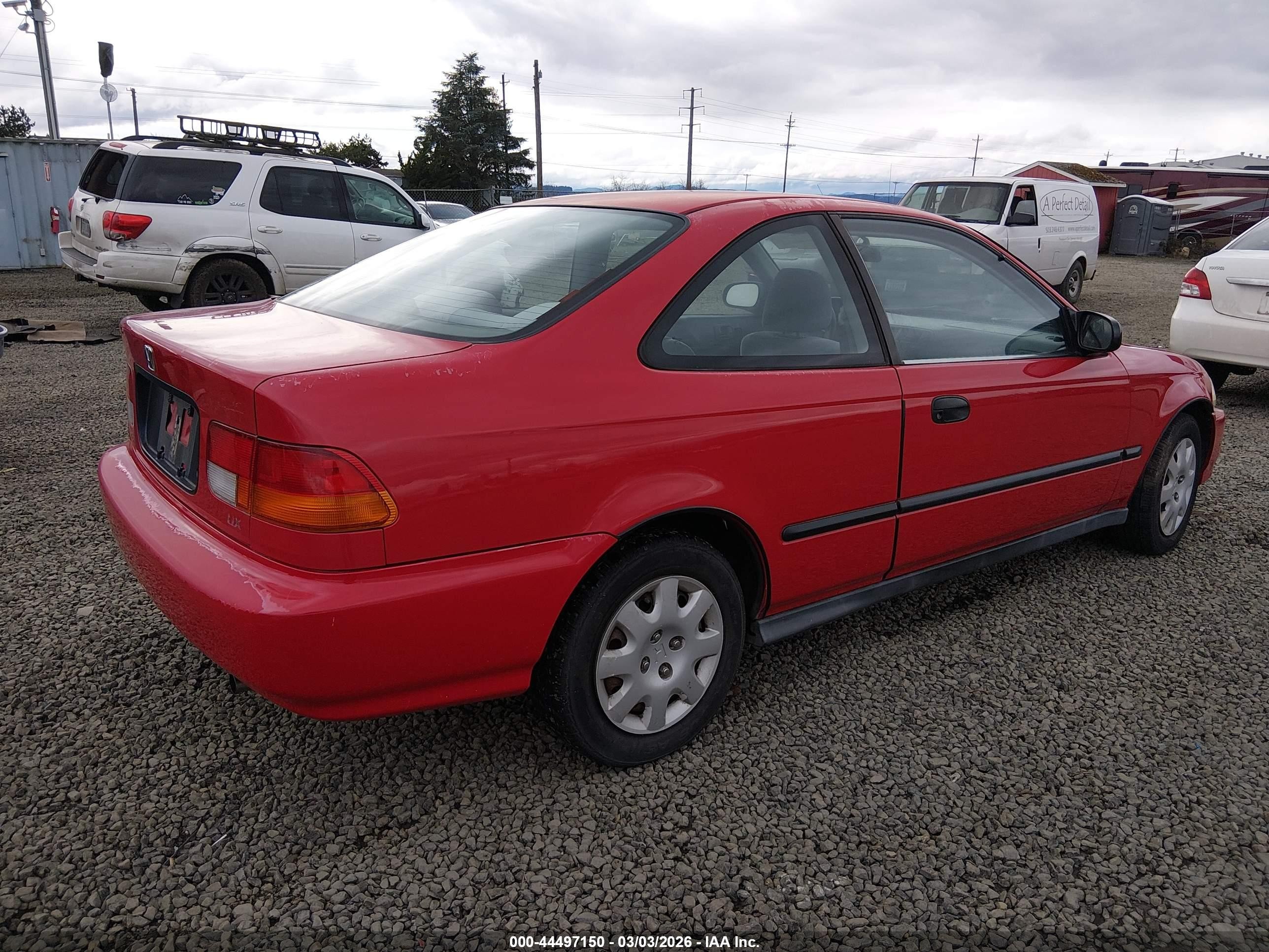 1998 Honda Civic Dx Красный vin: 1HGEJ6226WL035753