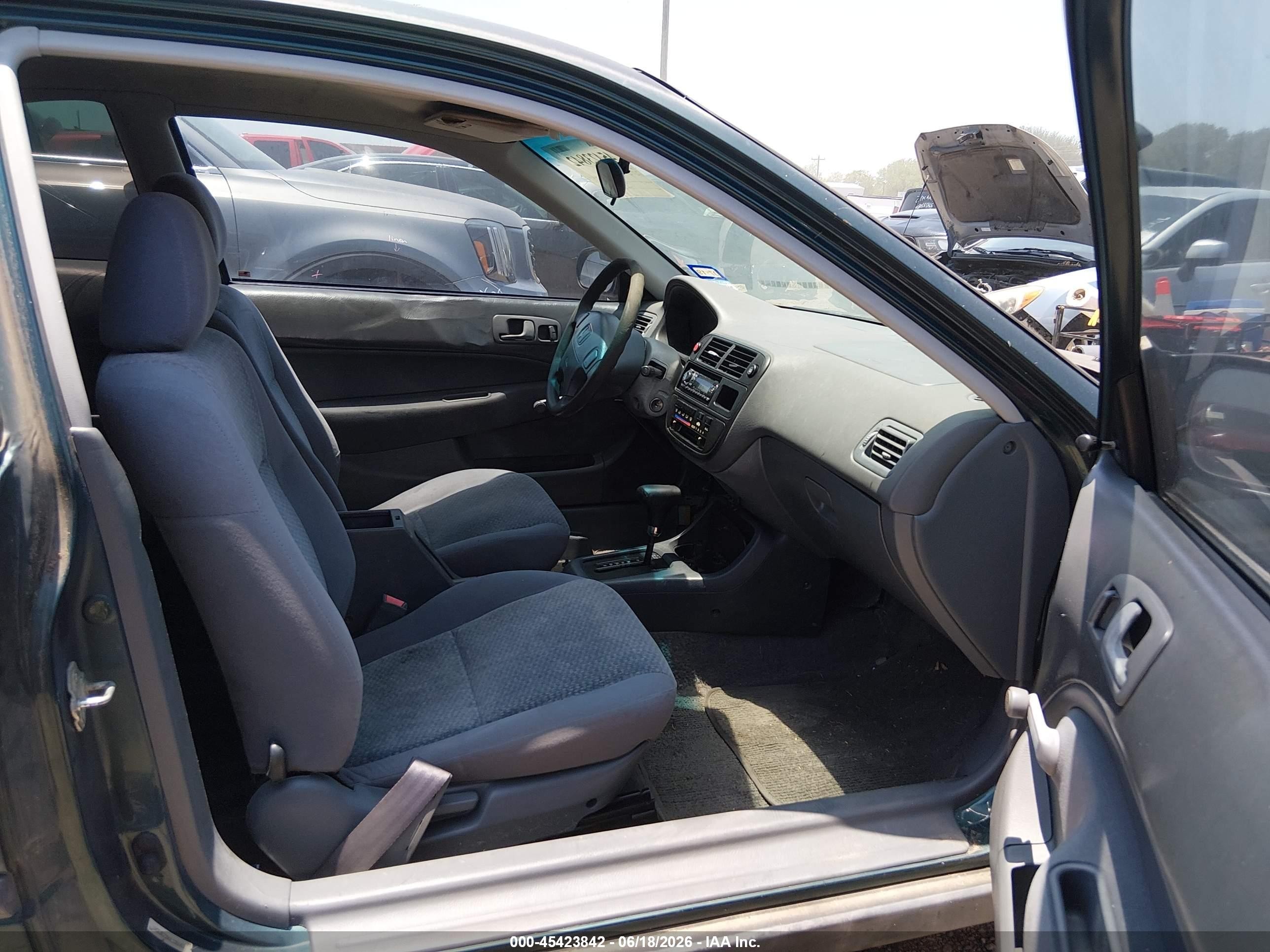 1997 Honda Civic Dx Green vin: 1HGEJ6228VL108653