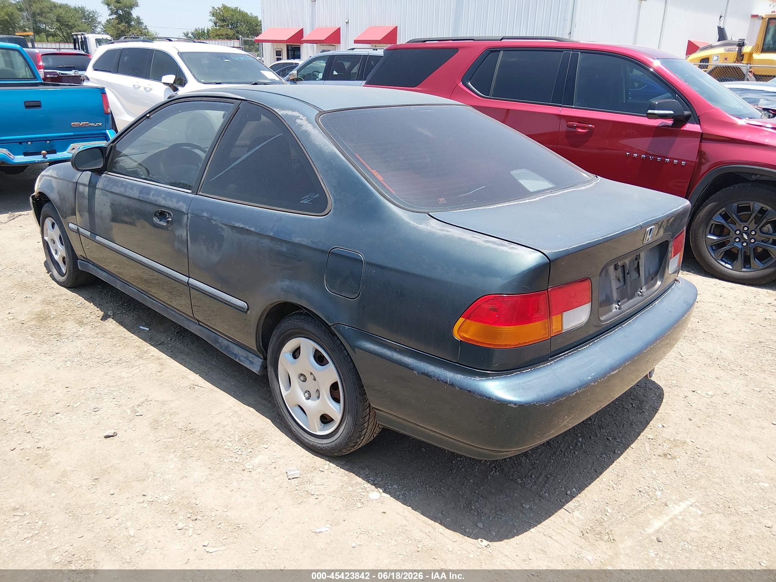 1997 Honda Civic Dx Green vin: 1HGEJ6228VL108653