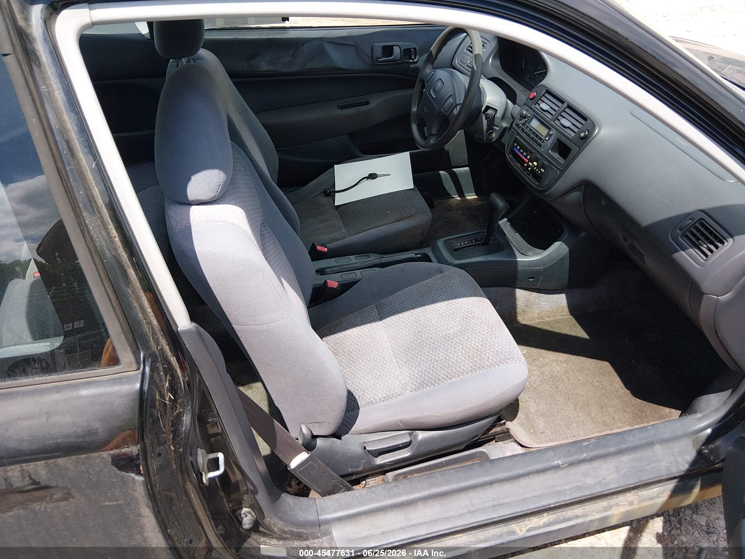 1997 Honda Civic Dx Black vin: 1HGEJ622XVL024429