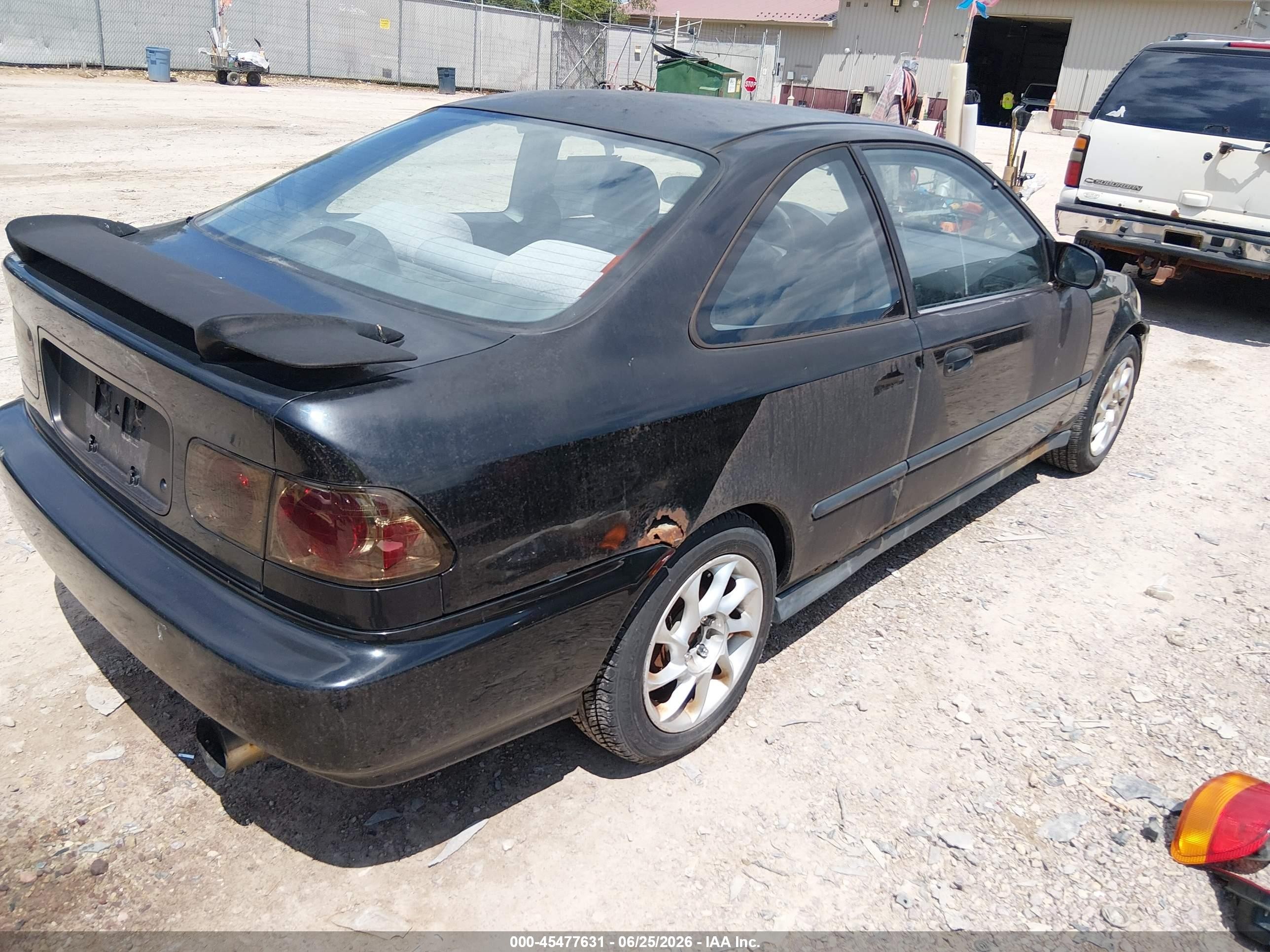 1997 Honda Civic Dx Black vin: 1HGEJ622XVL024429